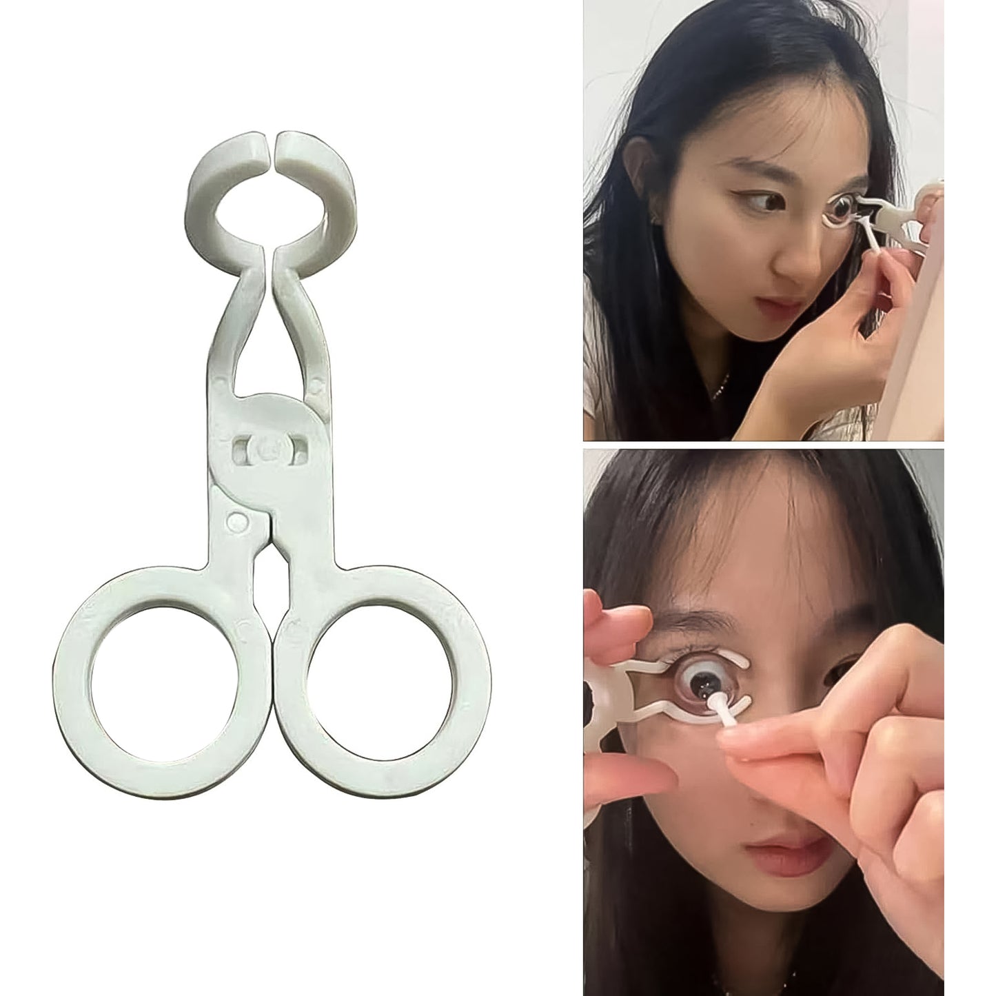 Plastic Ergonomic Women Eye Care Contact Lenses Inserter Remover Tool (1 Pc) - Springkart 