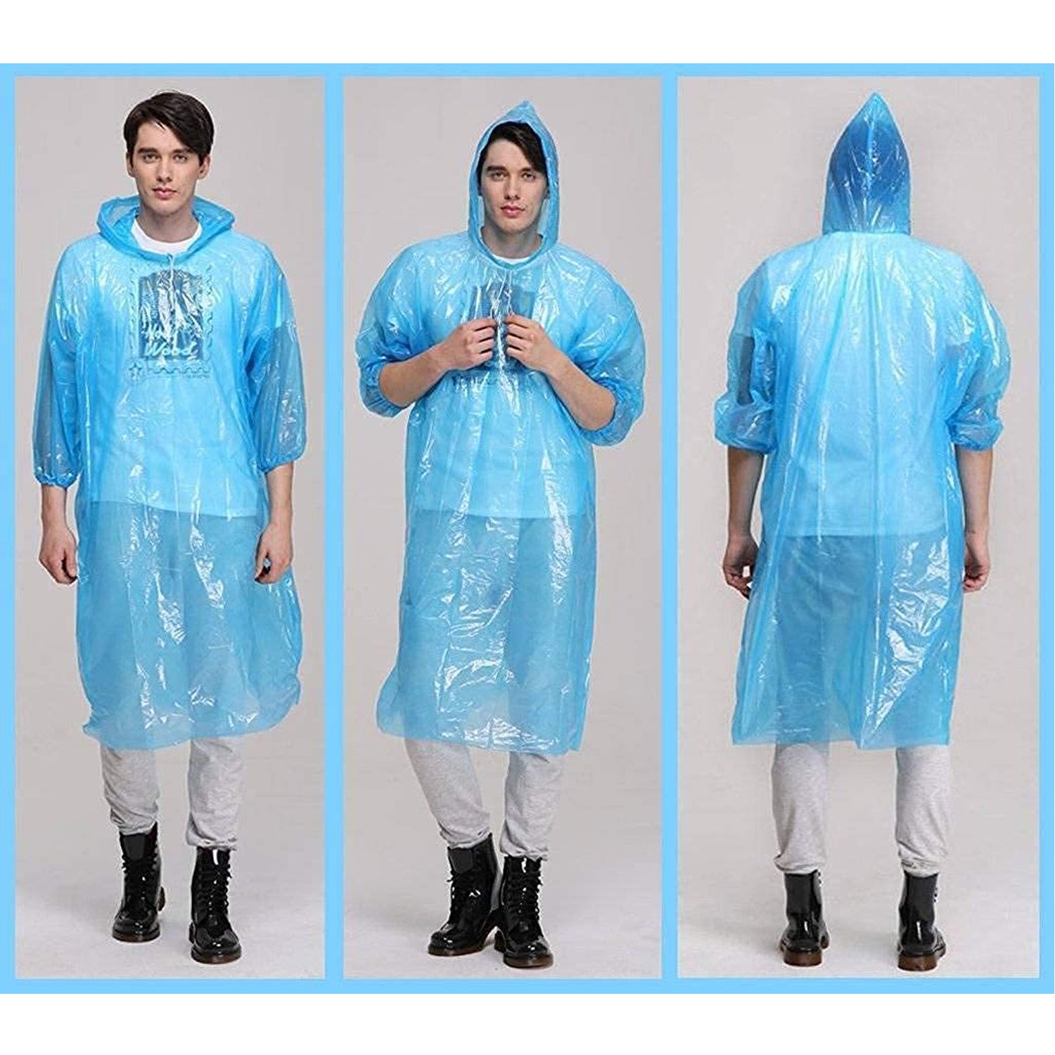 1425a Easy To Carry Emergency Waterproof Rain Coat Pouch - Springkart 