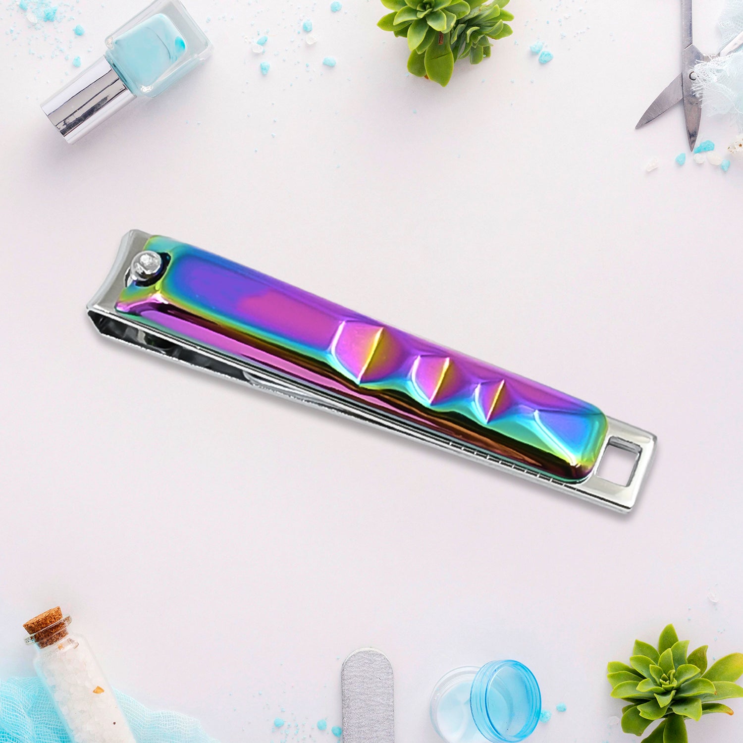 Stainless Steel Folding Portable Large Nail Clippers With Nail File (1 Pc) - Springkart 