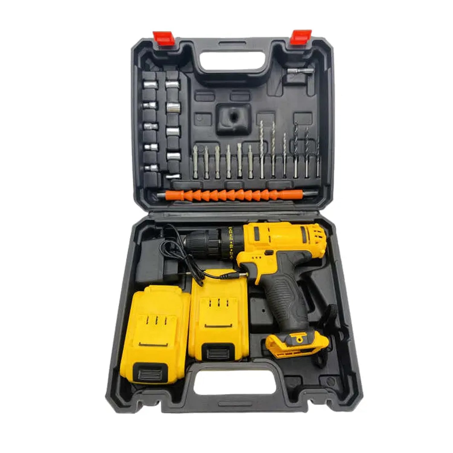 24 V Lithium Double Battery Cordless Drill Set (29 Pcs Set) - Springkart 