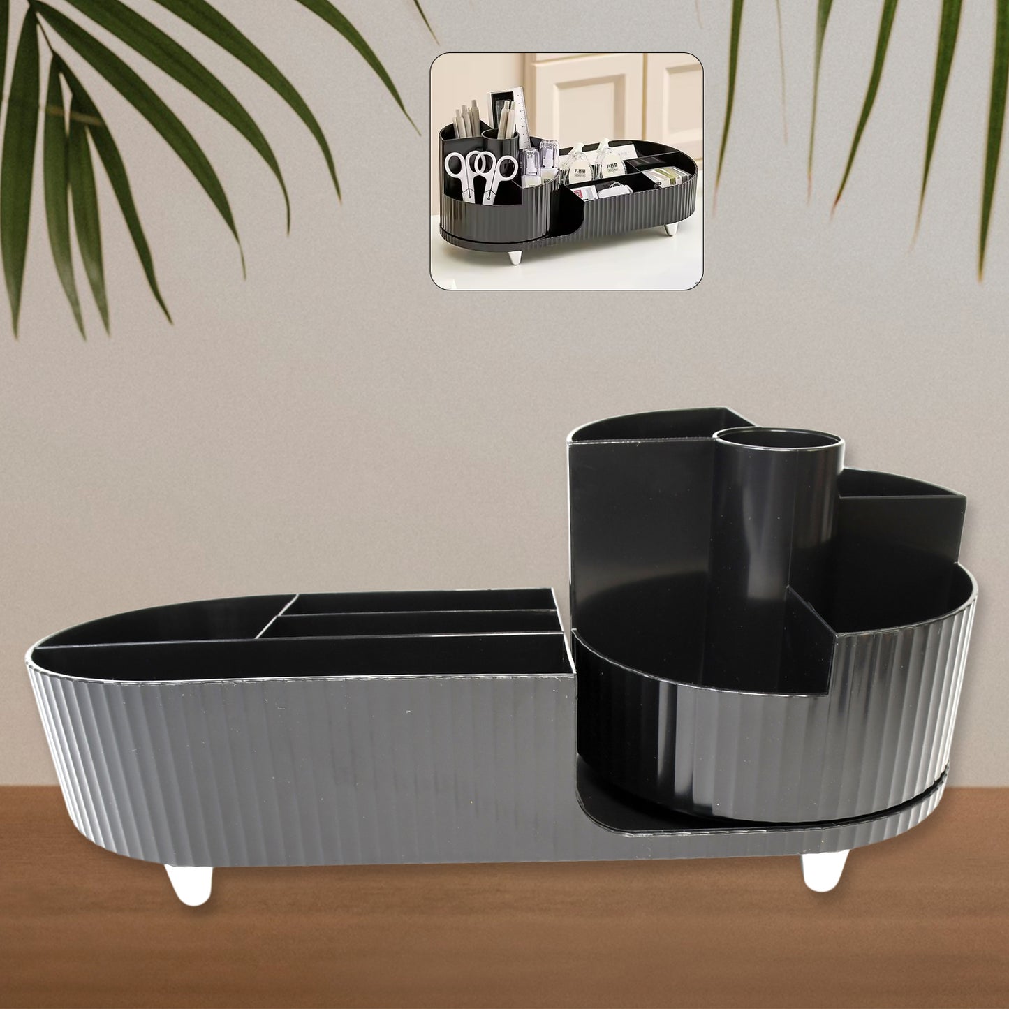 Multi Compartment Cosmetic Make Up Organizer Dressing Table (1 Pc Mix Color) - Springkart 