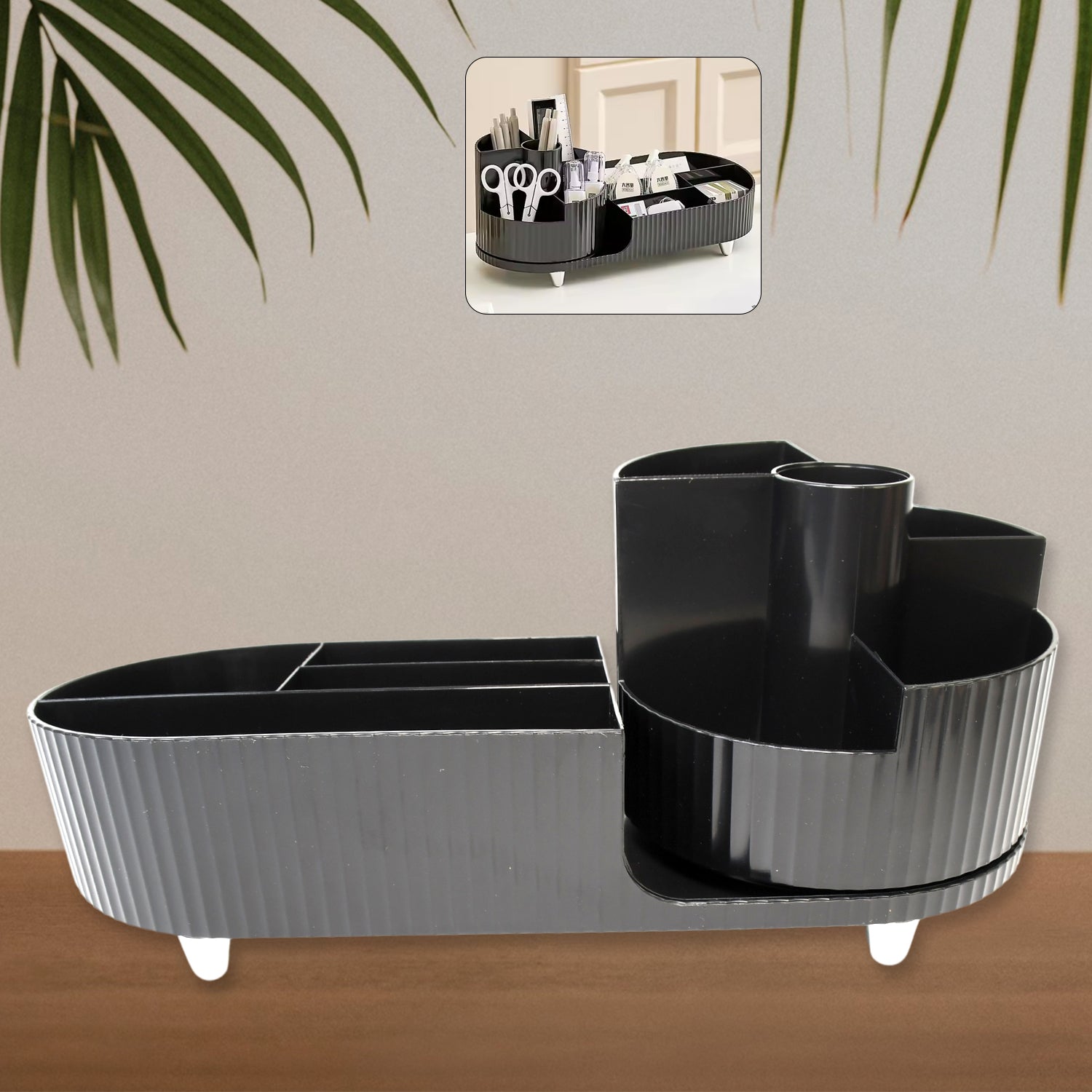 Multi Compartment Cosmetic Make Up Organizer Dressing Table (1 Pc Mix Color) - Springkart 