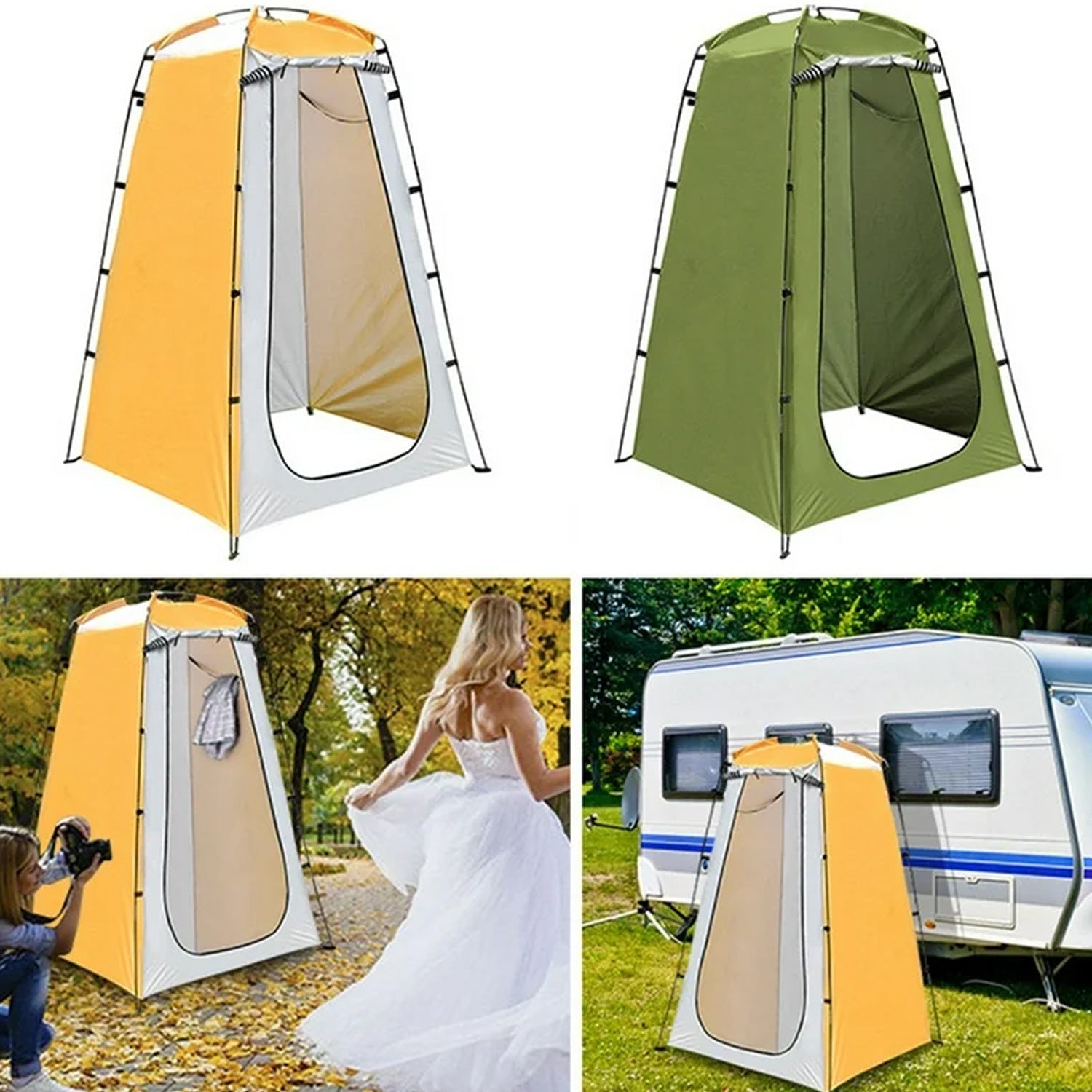 Hiking Privacy Tent Instant Portable Outdoor Shower Tent (1 Pc) - Springkart 