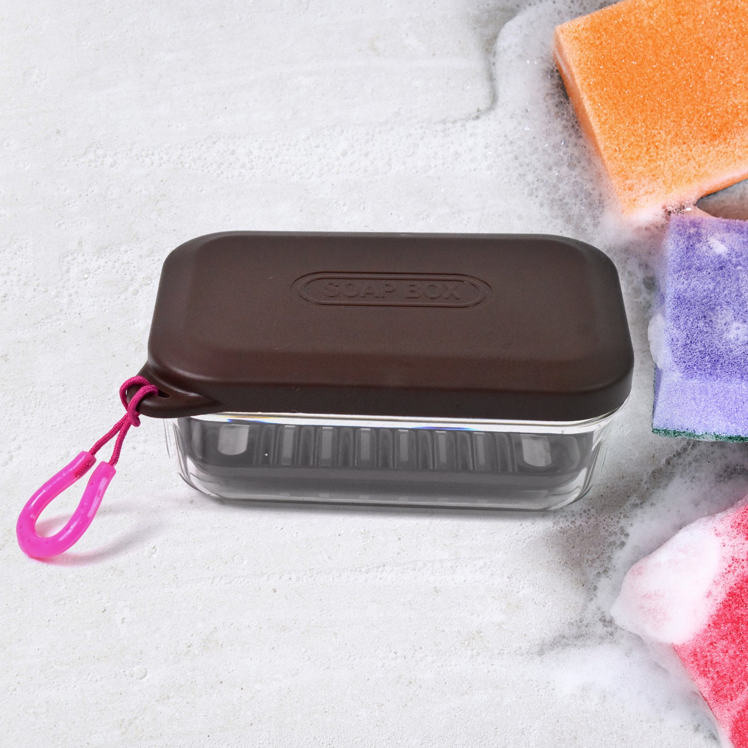 Bathroom Travel Plastic Soap Box With Lid (1 Pc) - Springkart 
