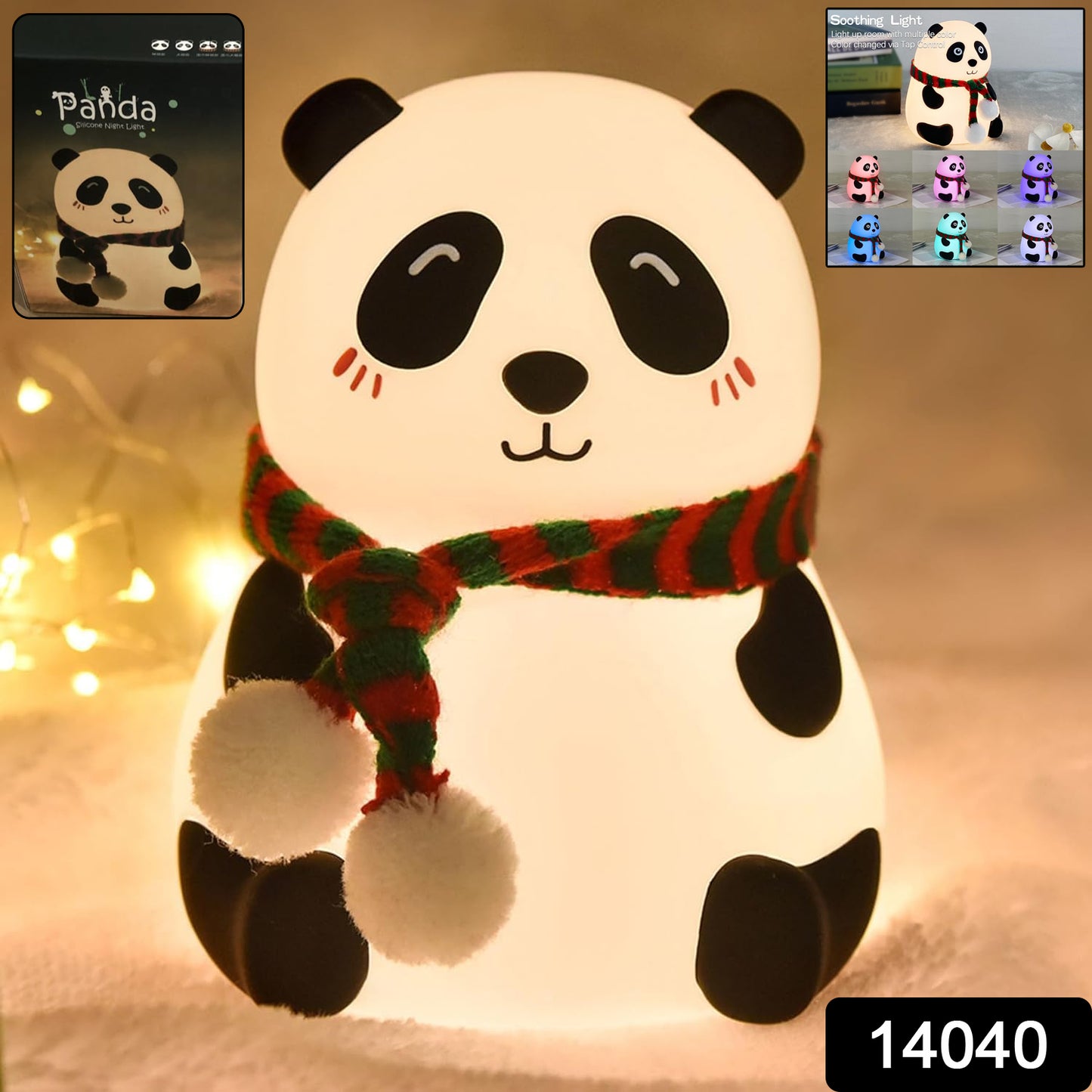 Panda 7-color Led Silicone Touch Lamp (1 Pc) - Springkart 