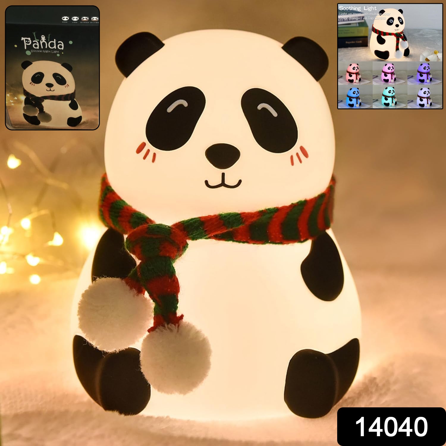 Panda 7-color Led Silicone Touch Lamp (1 Pc) - Springkart 