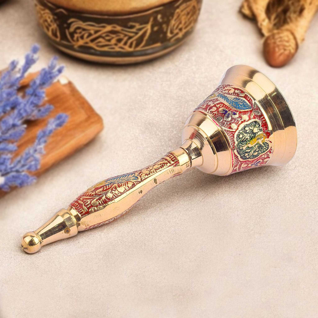 Handcrafted Brass Puja Bell for Mandir