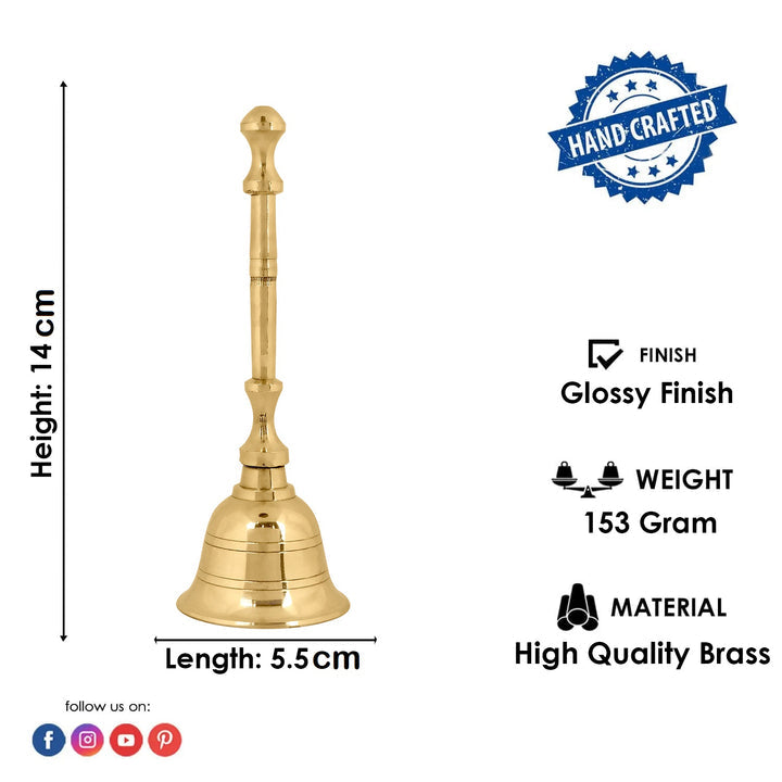 Shop Exquisite 100% Pure Brass Pooja Bell/Ghanti