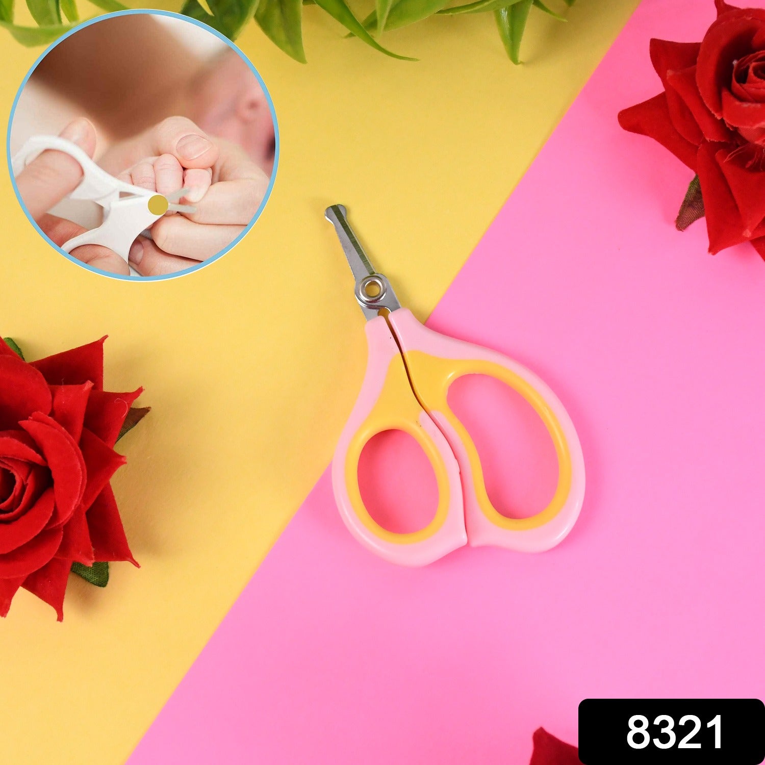 Baby Safety Nail Cutter Scissors For Safe Nail Clipping (1 Pc Mix Color) - Springkart 