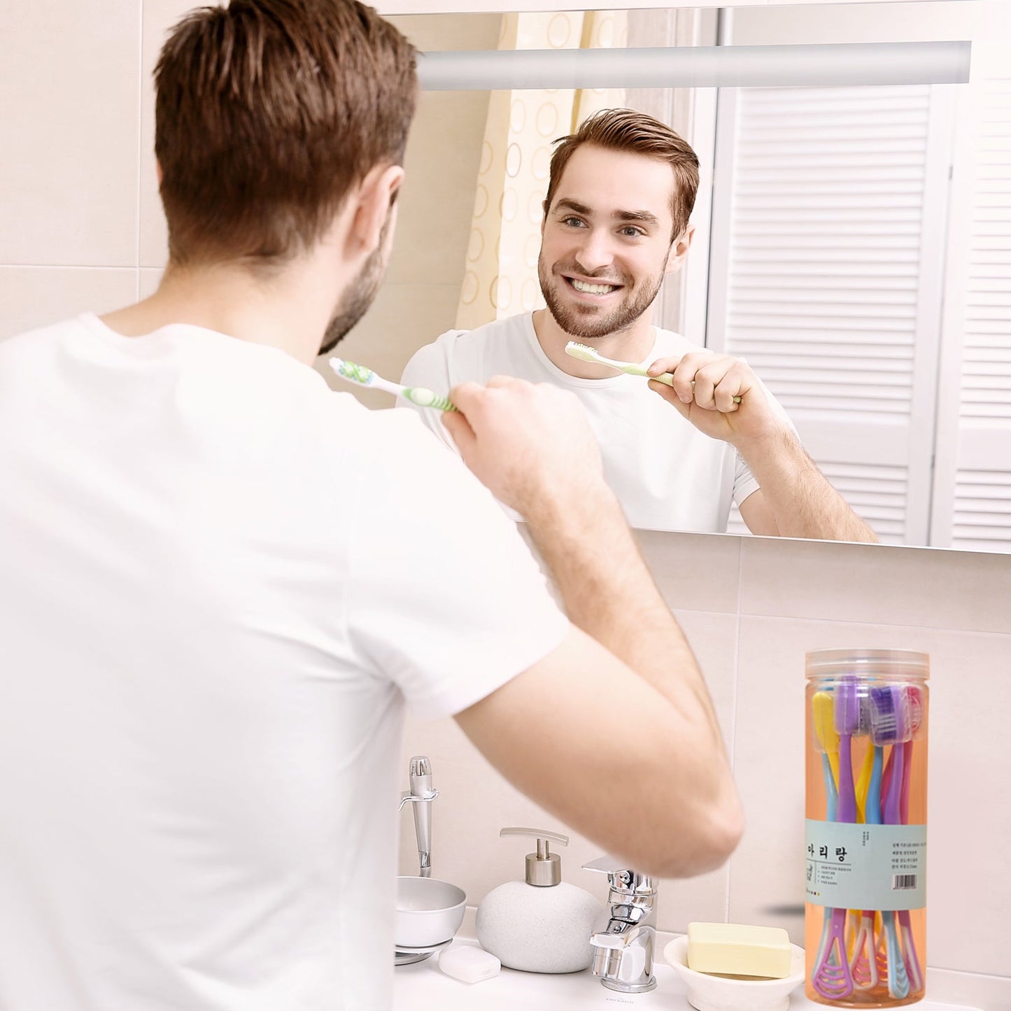6150 8 Pc 2 In 1 Toothbrush Case Widely Used In All Types Of Bathroom Places For Holding And Storing Toothbrushes And Toothpastes Of All Types Of Family Members Etc. - Springkart 