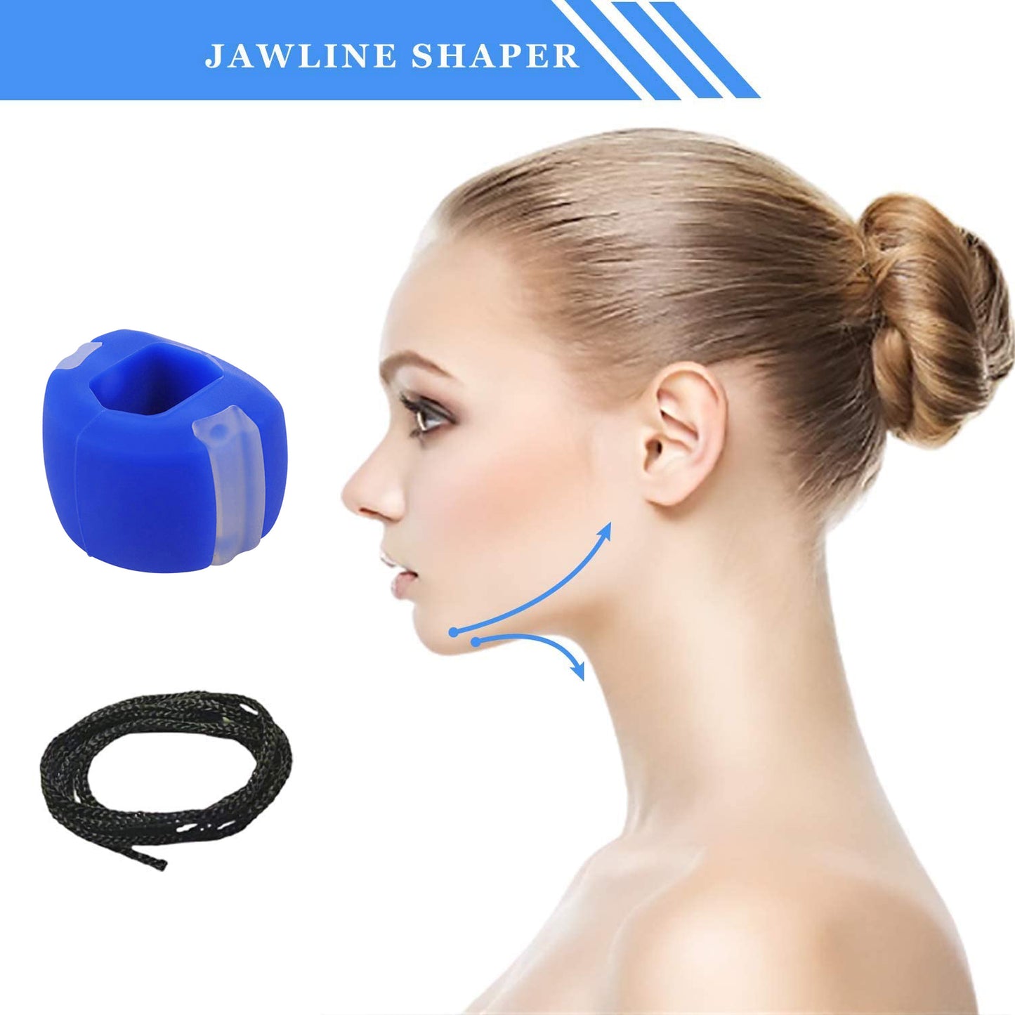 6268 Set Of 6pc Jawline Exerciser Tool Men Women Double Chin Reducer For Women And Men - Springkart 