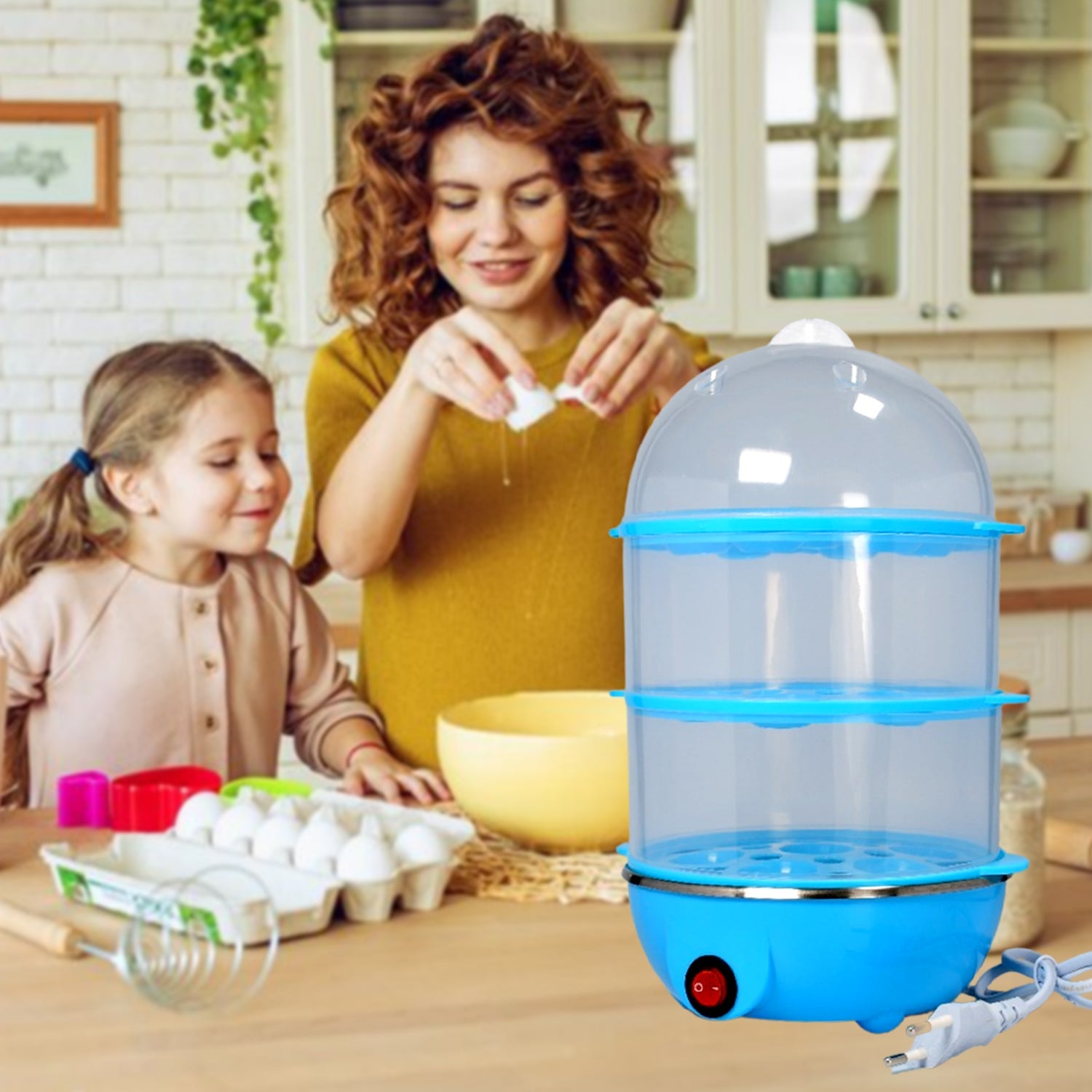 Egg Boiler / Poacher / Cooker / Electric Steamer (3 Layer) - Springkart 
