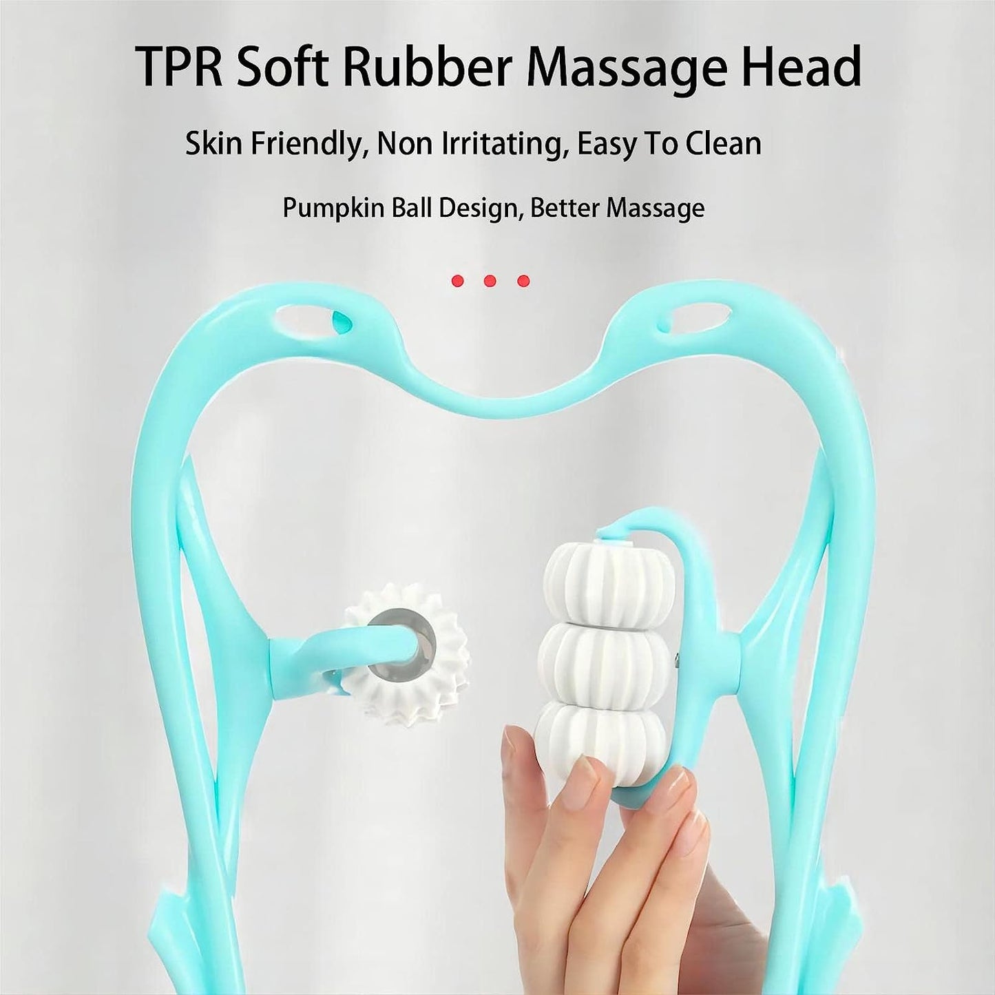 6593a Neck Shoulder Massager 13.5x7.08in Portable Relieving The Back For Men Relieving The Waist Women - Springkart 