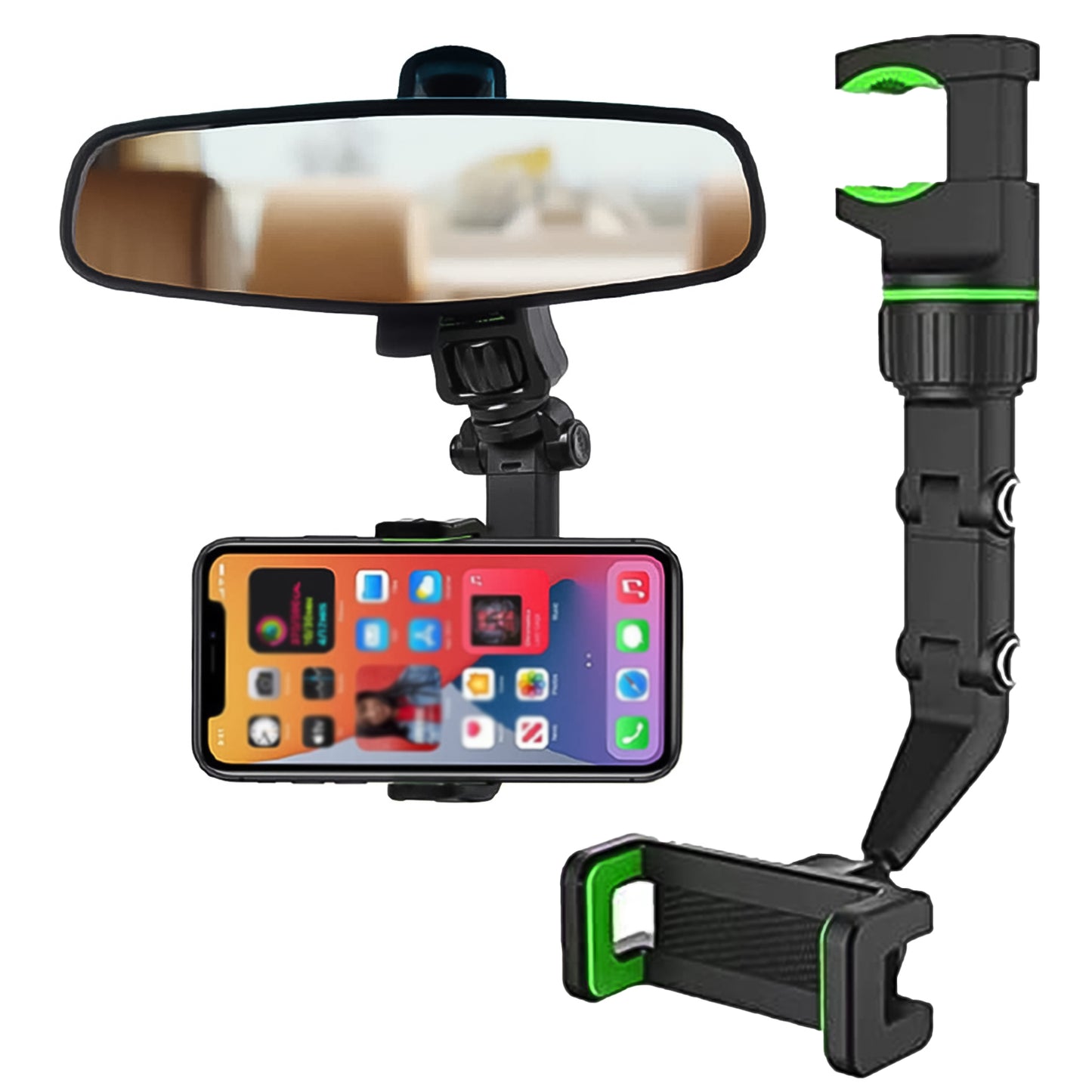Multifunctional Car Rear View 360 Rotatable Mobile Holder - Springkart 