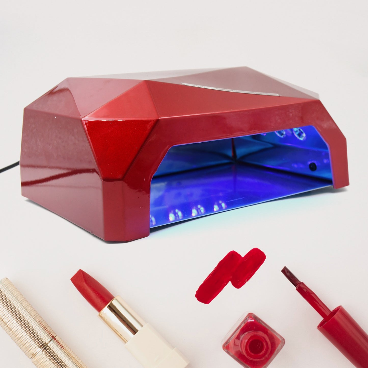 36w Led Nail Dryer Curing Nail Polish Uv Gel Diamond Shaped Nail Dryers (1 Pc) - Springkart 