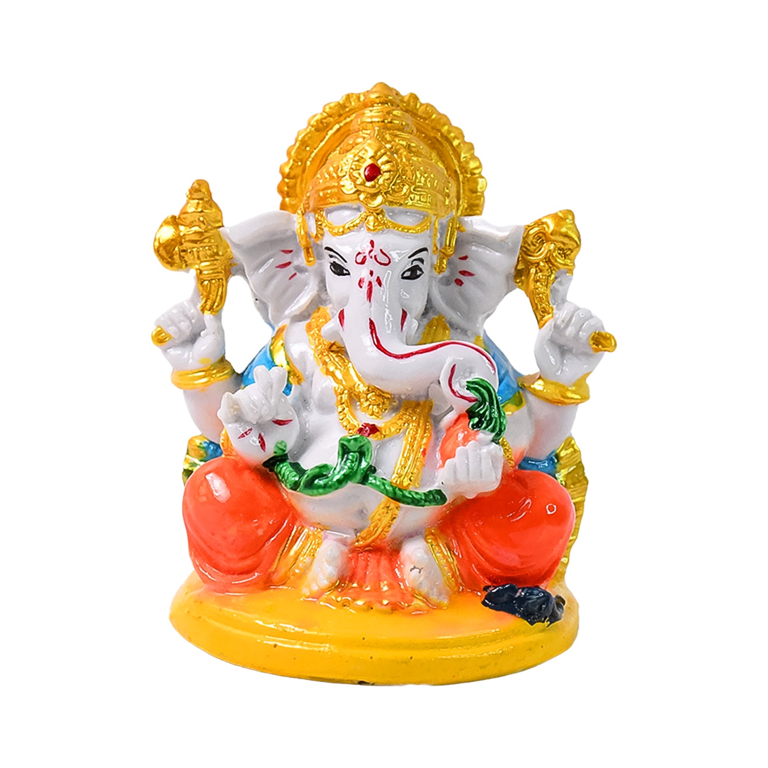 Lord Ganesha Idol Ganpati Statue Ganpatii Bappa Showpiece For Gifts (1 Pc) - Springkart 