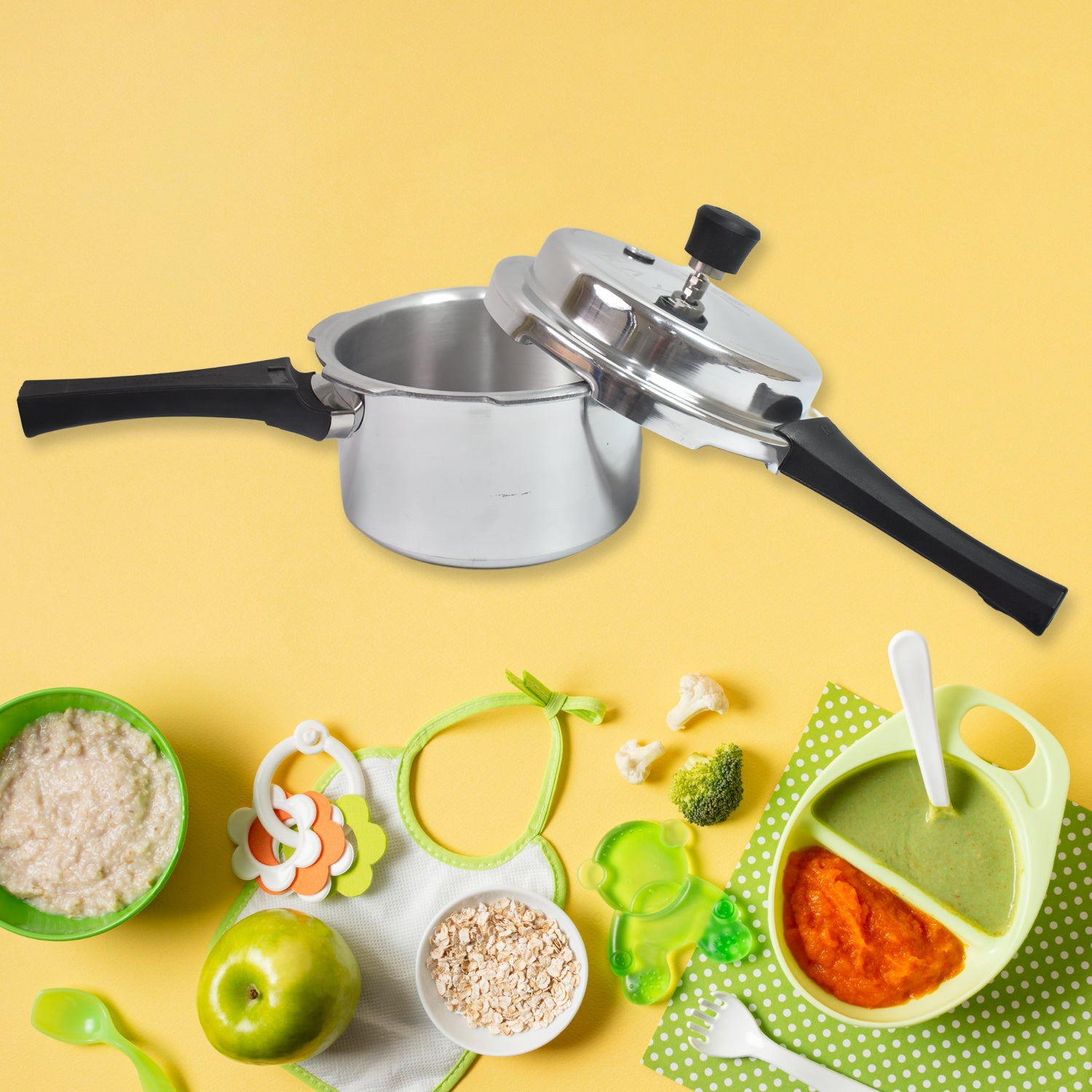 Aluminium Rays Pearl Pressure Cookers With Outer Lid (2.5 Litres) - Springkart 