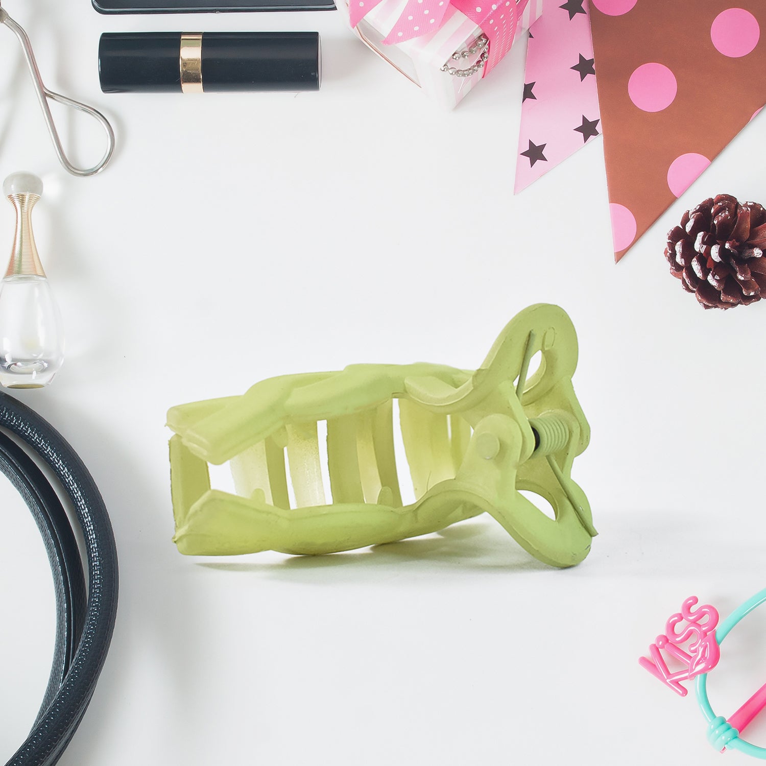 Hair Clamp Grip Simple Matte Hair Barrette Clamp Charming Decoration Hair Fixation Decorative For Face Washing - Springkart 