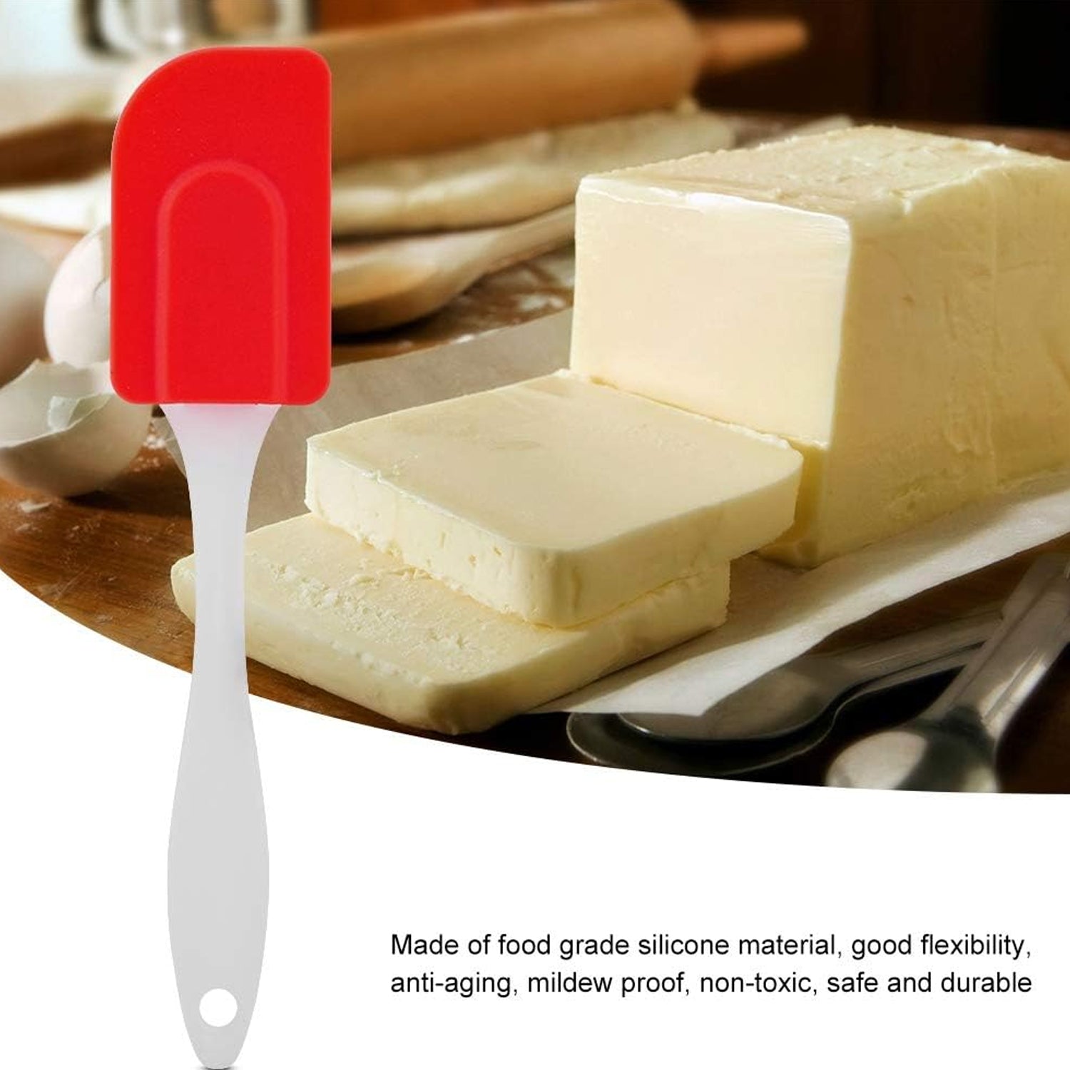 Silicone Cooking Spatula For Baking (1 Pc 18 Cm) - Springkart 