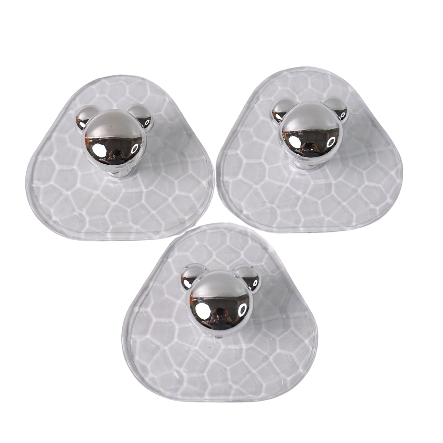 All-plastic Adhesive Wall Hooks - Strong No Damage Easy To Install (3 Pc Set) - Springkart 