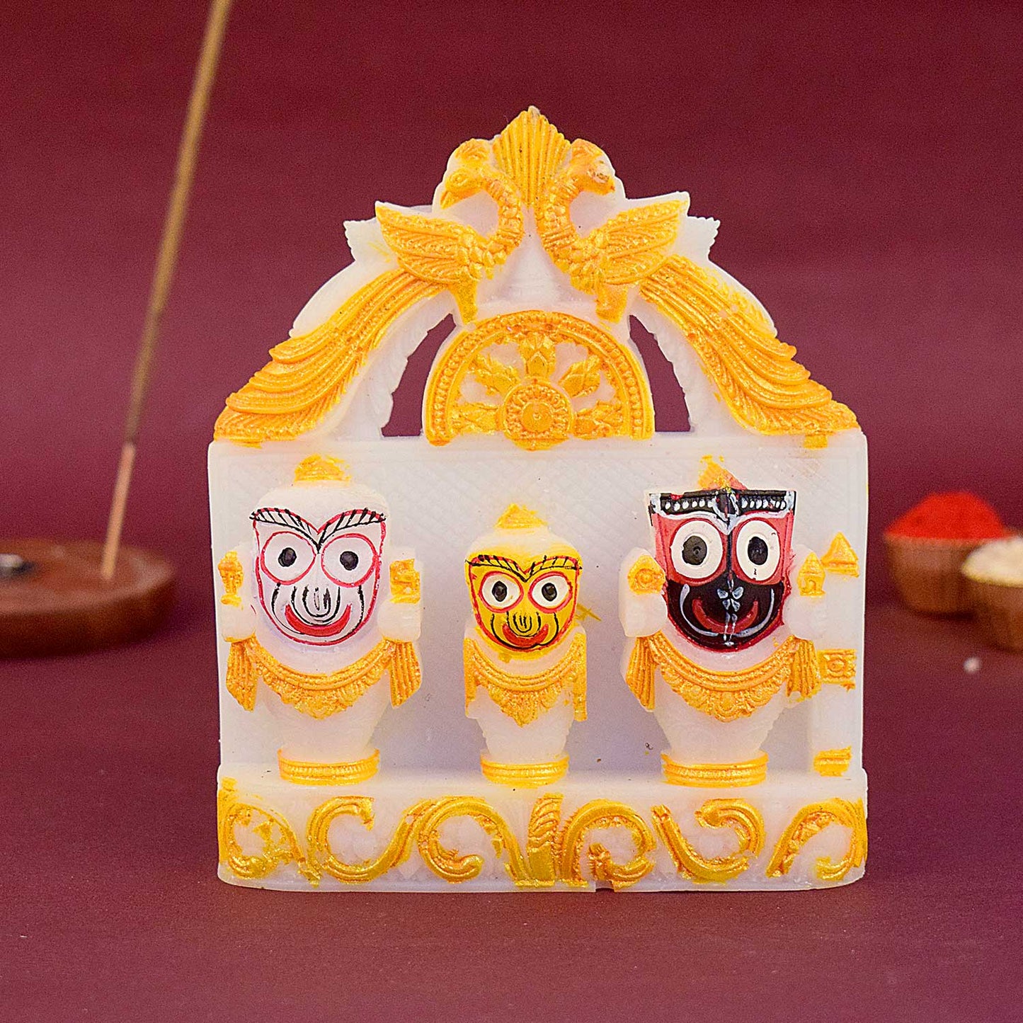 Buy Colored Marble Jagannath Ji Idol for Dashboard