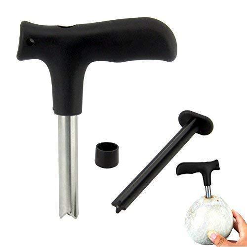 0854 Premium Quality Stainless Steel Coconut Opener Tooldriller With Comfortable Grip - Springkart 