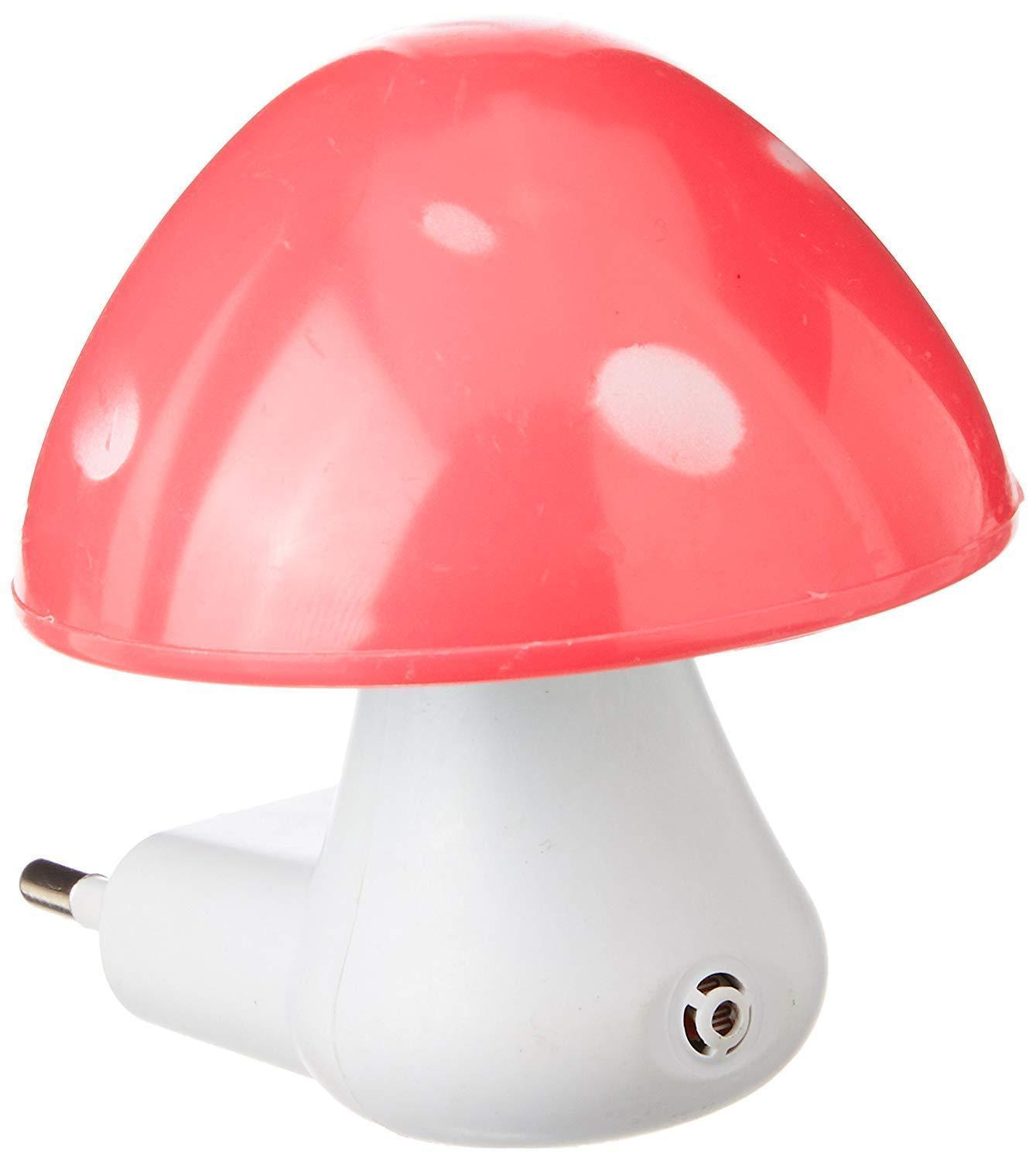 0254 Automatic Night Sensor Mushroom Lamp (0.2 Watt Multicolour) - Springkart 