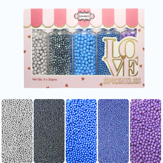 Sea Disco Balls Assorted Sprinkles (DB-04) - 100Gms