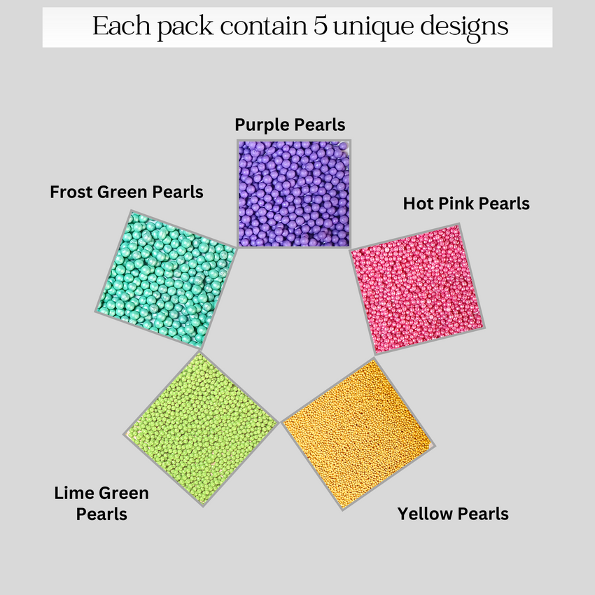 Tropical Summer Disco Balls Assorted Sprinkles (DB-05) - 100Gms