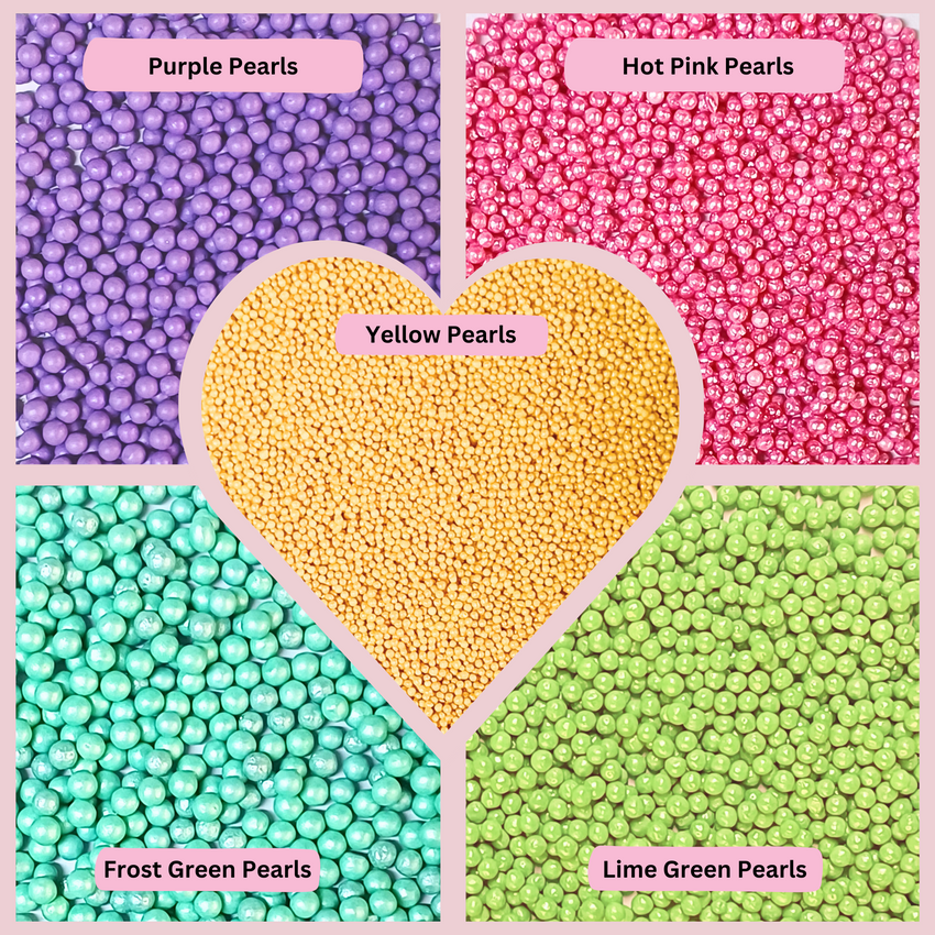 Tropical Summer Disco Balls Assorted Sprinkles (DB-05) - 100Gms