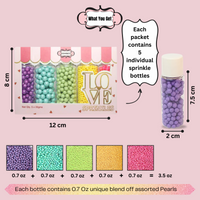 Tropical Summer Disco Balls Assorted Sprinkles (DB-05) - 100Gms