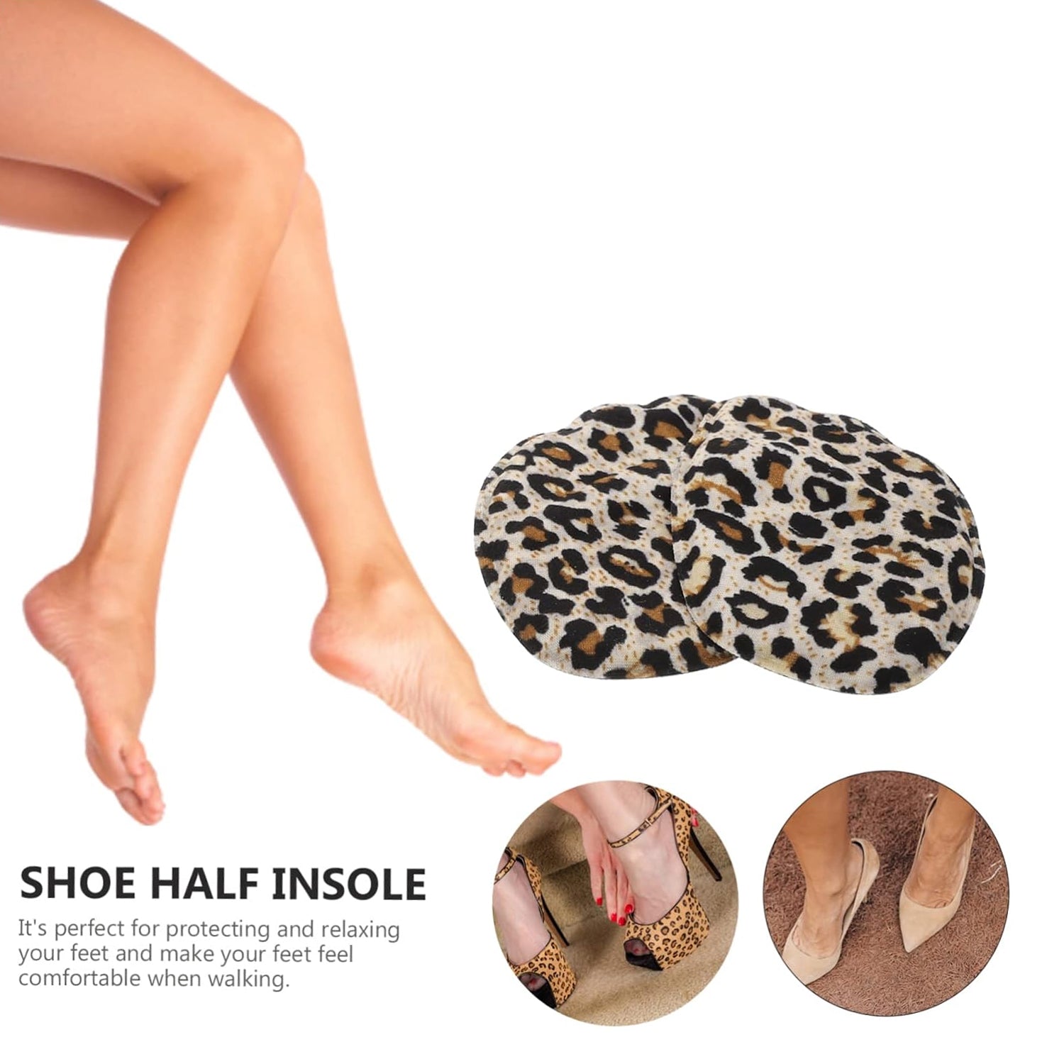 High Shoe Heel Cushion Inserts Non Slip Prevent Calluses Insole Pads (1 Pair Mix Design) - Springkart 