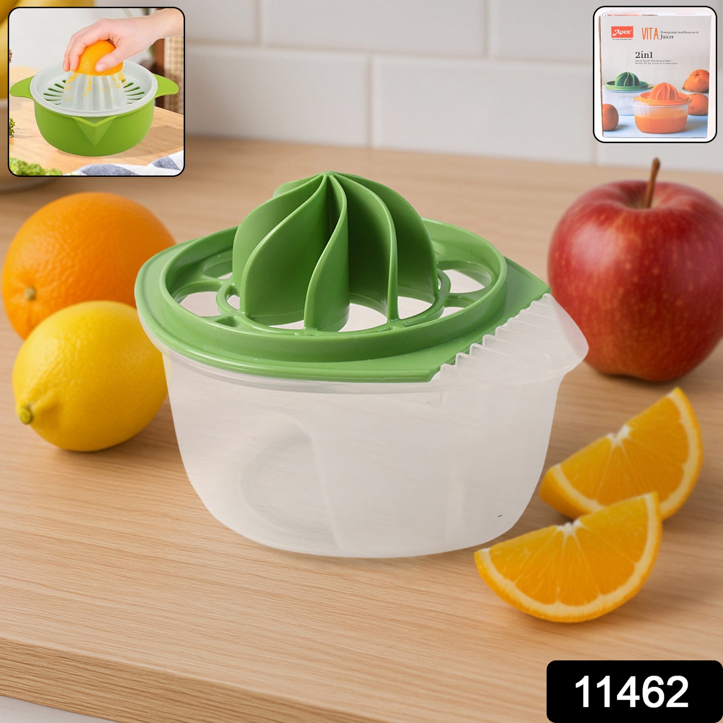 Apex Vita Pomegranate Seed Remover Citrus Juicer (2 In 1). - Springkart 