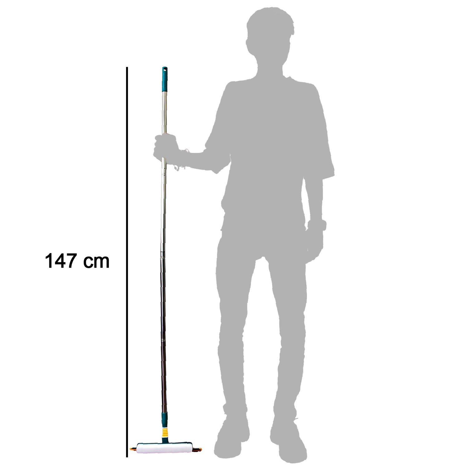 6252 3 In 1 Glass Wiper Used In All Kinds Of Household And Official Places For Cleaning And Wiping Of Floors Glasses And Dust Etc. - Springkart 