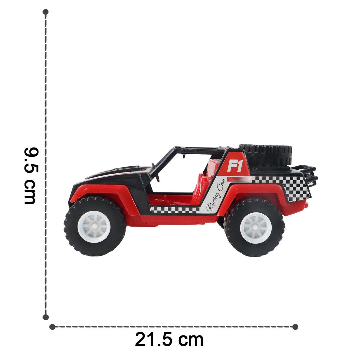 Funwoods Free-wheel Racing Jeep Toy Car - (1 Pc)