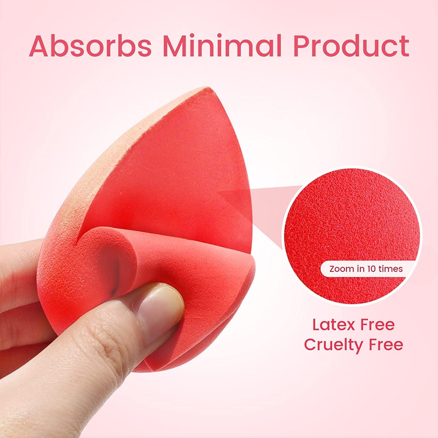 Makeup Sponge For Blending Liquid Foundations Powders And Creams (Multicolor 1 Pc) - Springkart 