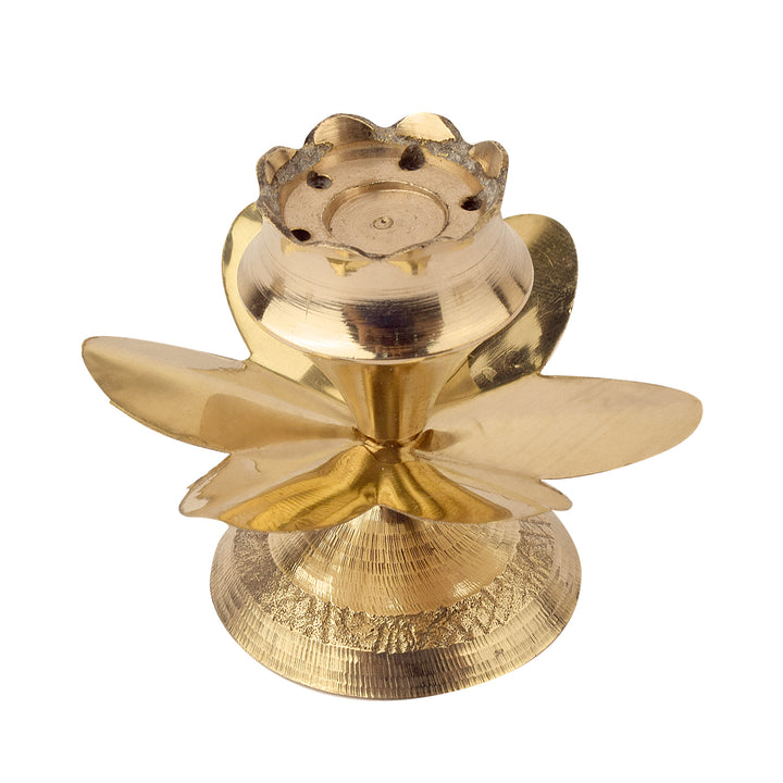 Brass Om Laxmi Ganesh Pooja Thali Set of 7 Piece