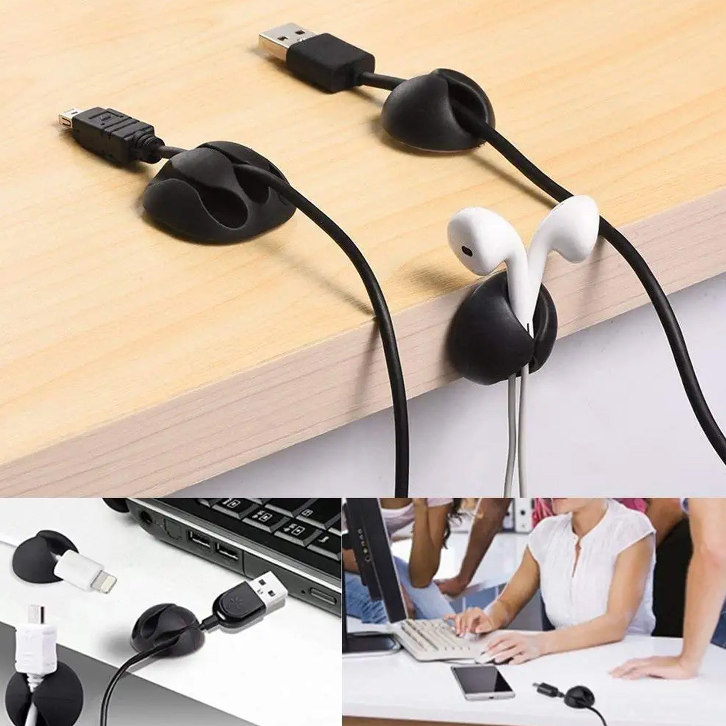 6298 10pcs Cable Holder And Supporter For Giving Support And Stance To All Kind Of Cables. - Springkart 