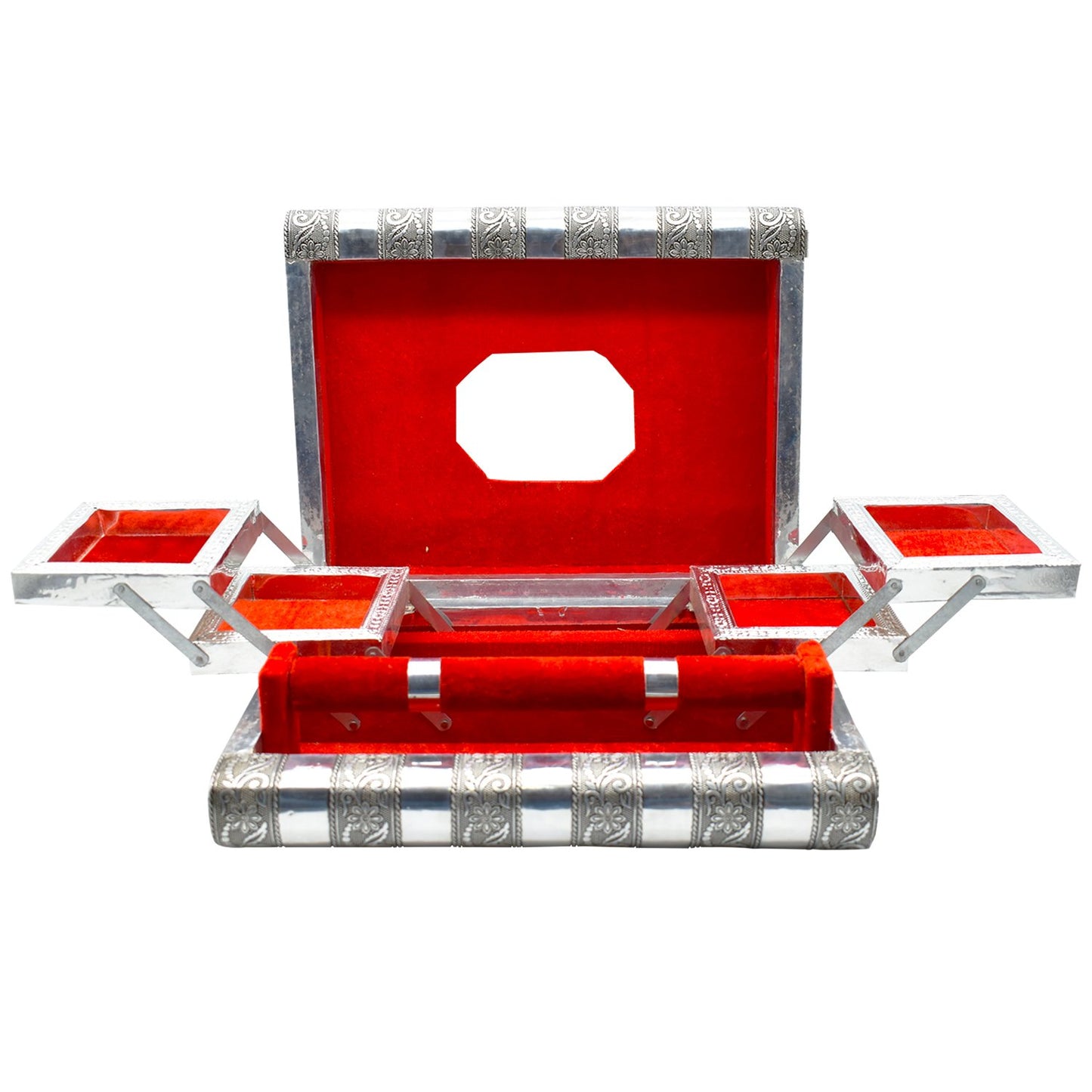 2511 Wooden Jewellery Organizer Multi Purpose Box Bangle Box - Springkart 