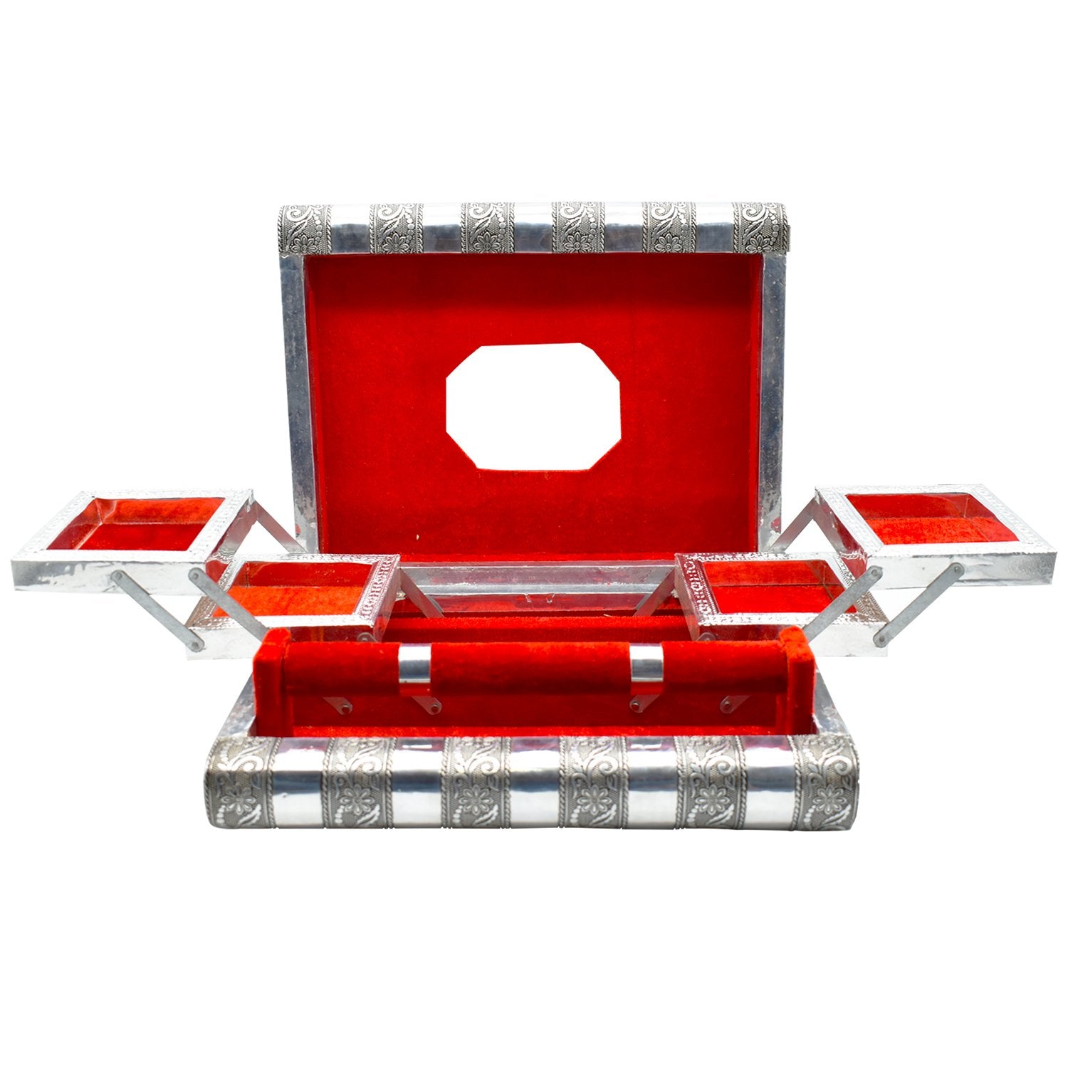 2511 Wooden Jewellery Organizer Multi Purpose Box Bangle Box - Springkart 