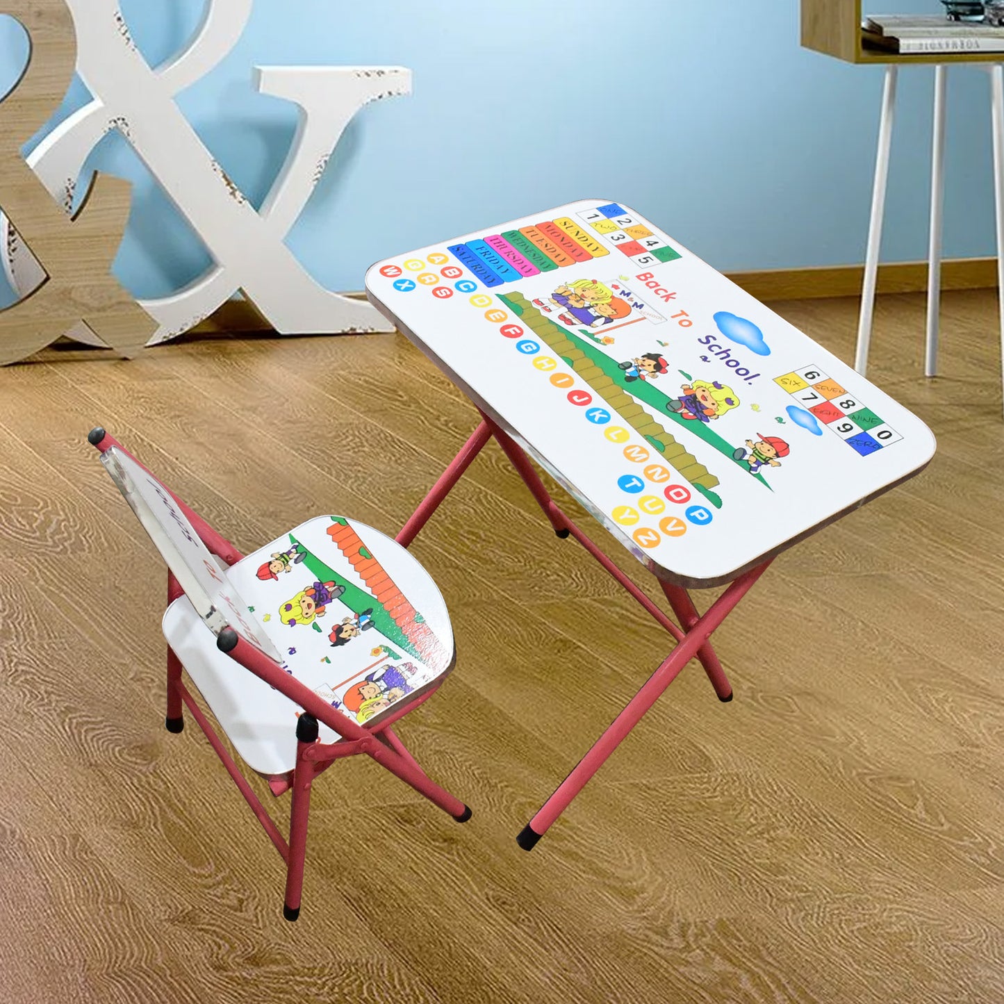 Multifunction Portable Foldable Study Table Chair (2 Pc Set) - Springkart 