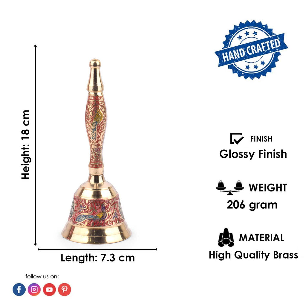 Handcrafted Brass Puja Bell for Mandir
