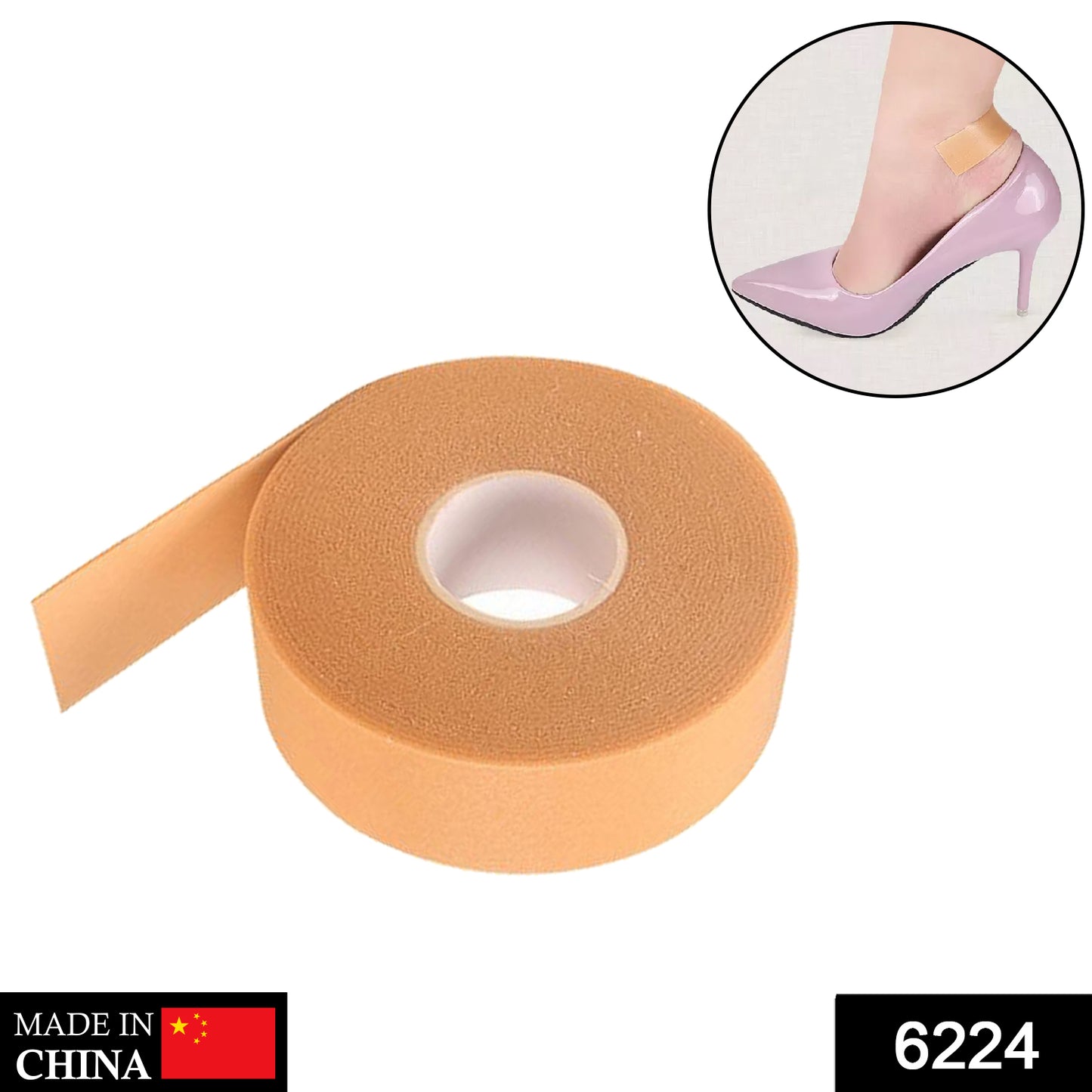 6224 Anti-wear Foam Cotton Heel Sticker Tape Patch Blister Plaster Waterproof First Aid Blister Pedicure Pad Foot Care Insole - Springkart 