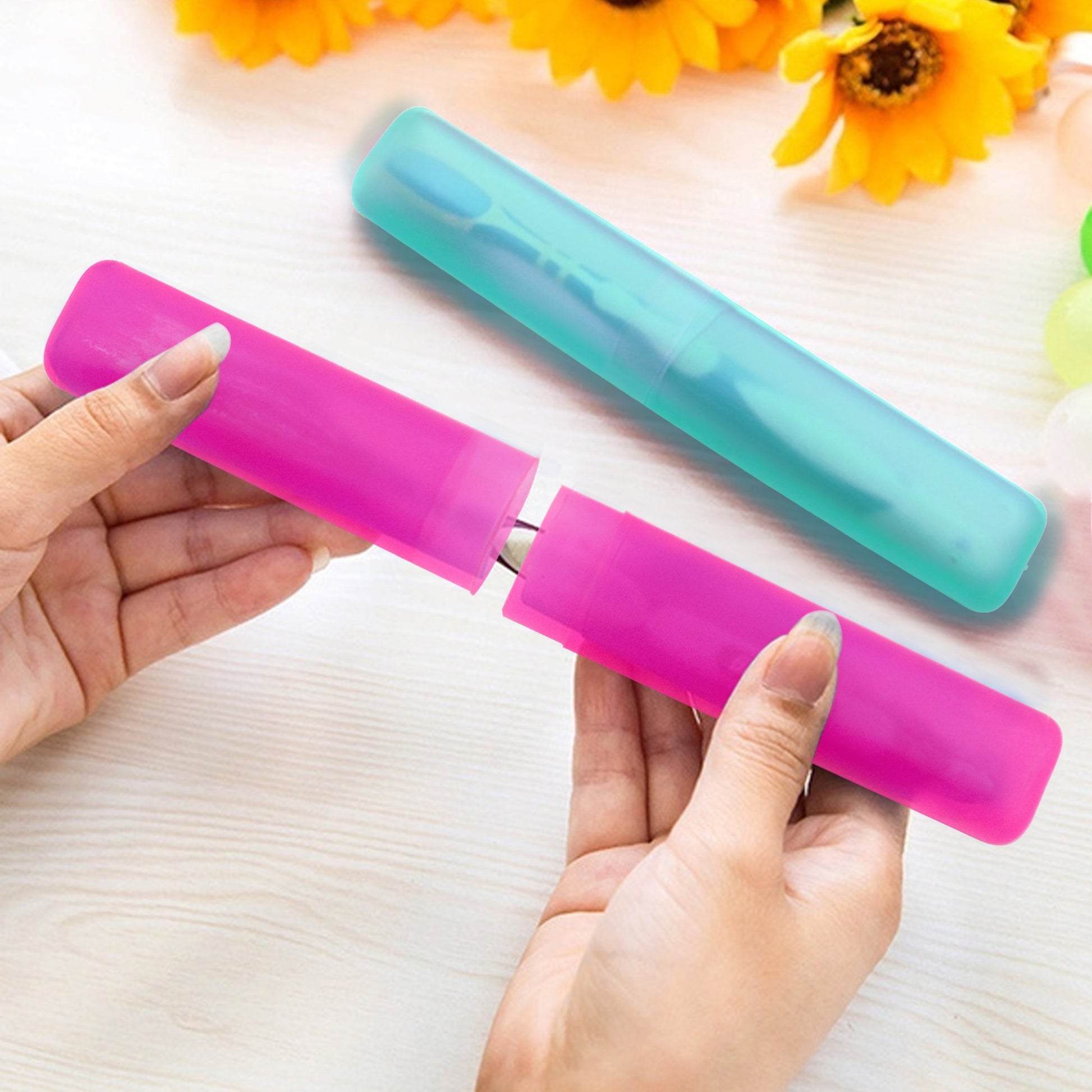4678 Portable Dust-proof Toothbrush Cases Toothbrushes Holder (Pack Of 4) - Springkart 