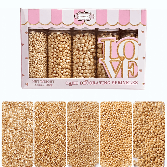 Sparkling Champange Disco Balls Assorted Sprinkles (DB-14) - 100Gms