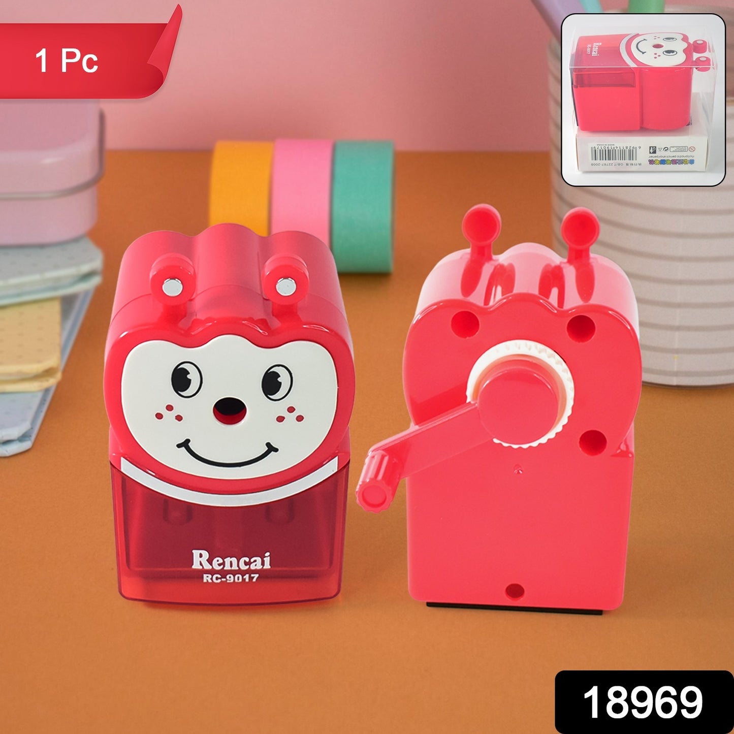 Cartoon Shaped Sharpener For Kids Animal Shaped Pencil Sharpener (1 Pc) - Springkart 