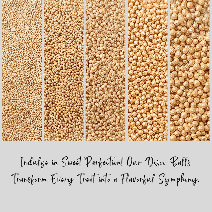 Sparkling Champange Disco Balls Assorted Sprinkles (DB-14) - 100Gms