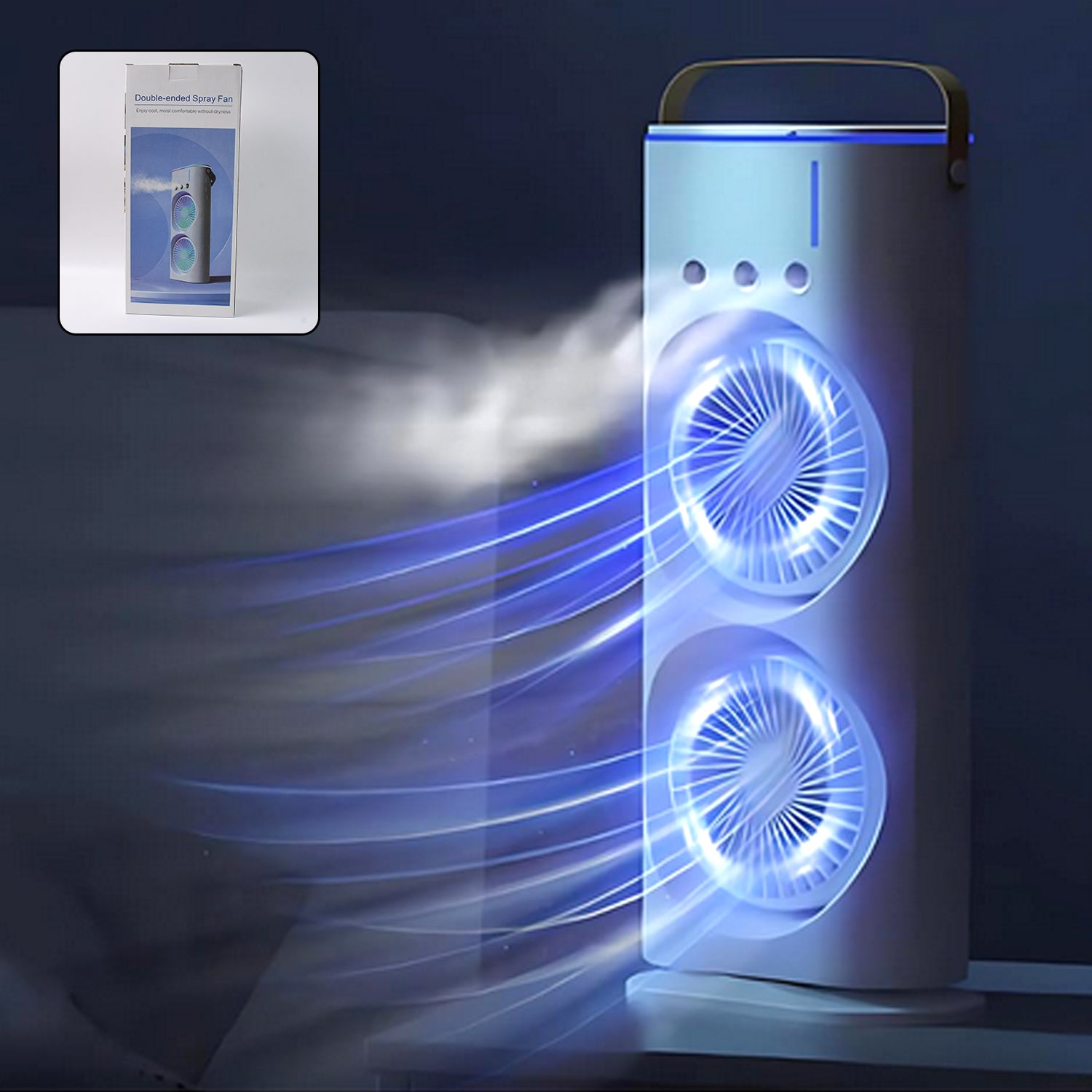 Portable Tower Mist Spray Cooling Fan Air Cooling Fan (1 Pc) - Springkart 
