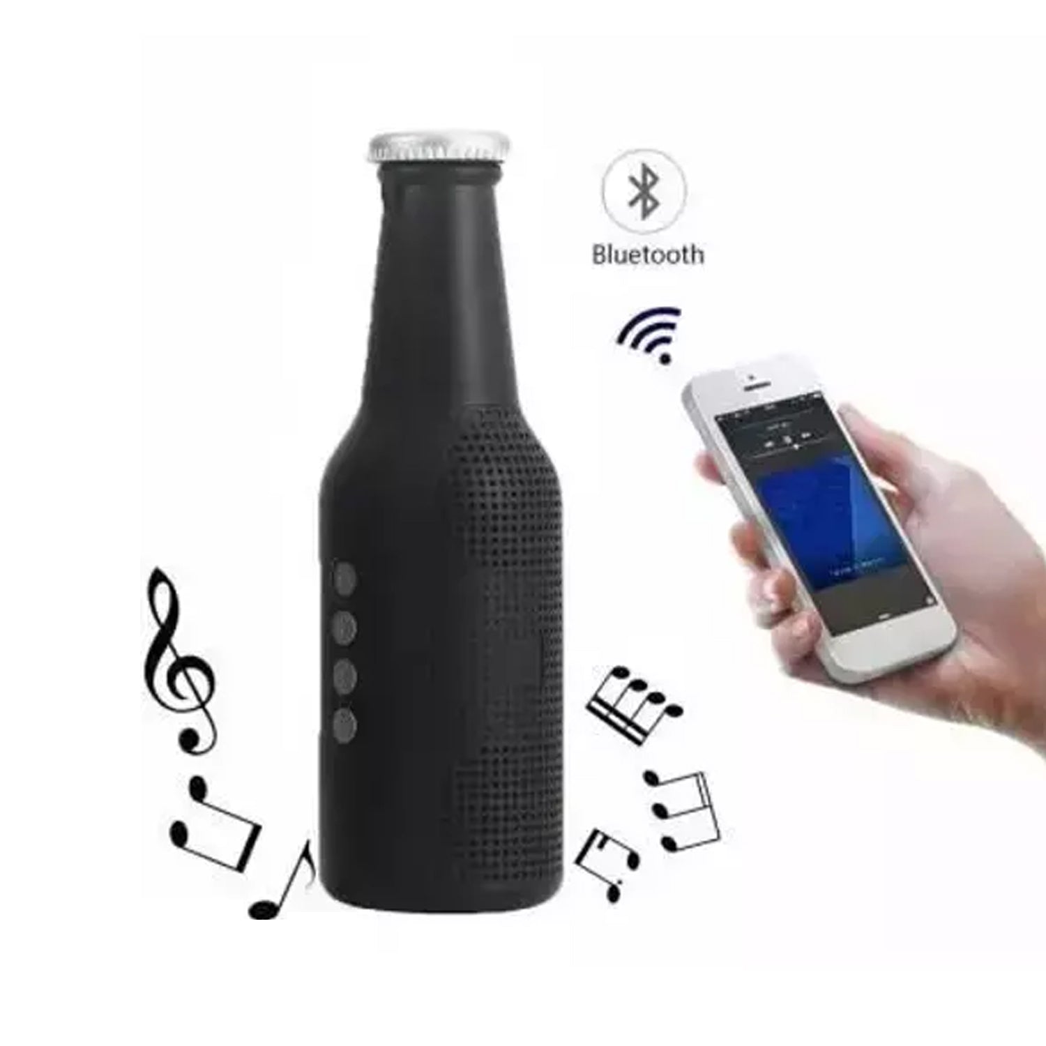 1289 Bottle Shape Bluetooth Speaker And Weatherproof Enhanced Wireless Usb Rechargeable Calling Fm Aux Usb Sd Card Support Portable Bluetooth Speaker With Rich Deep Bass - Springkart 