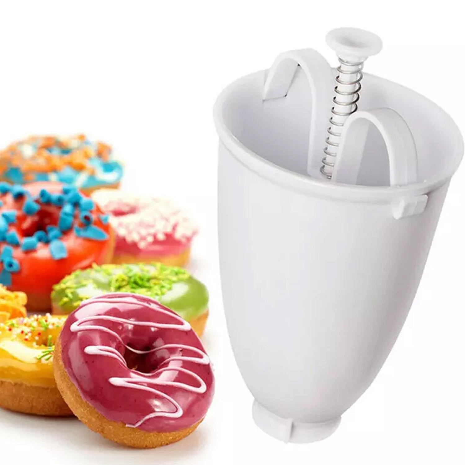 Mini Donut Maker Dispenser - Plastic Vada medu wada Maker - Springkart 